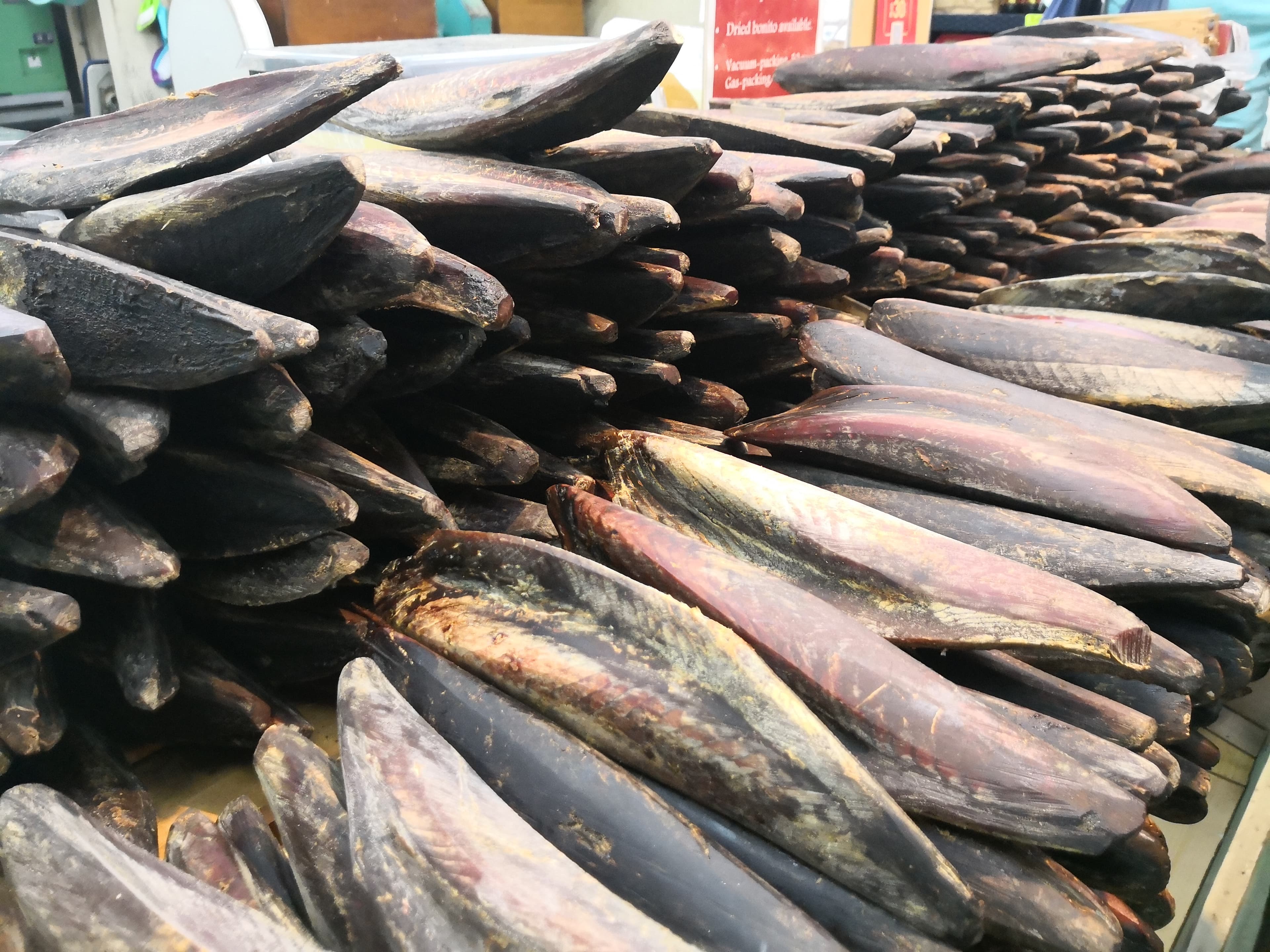 現刨的柴魚片,充滿香氣。