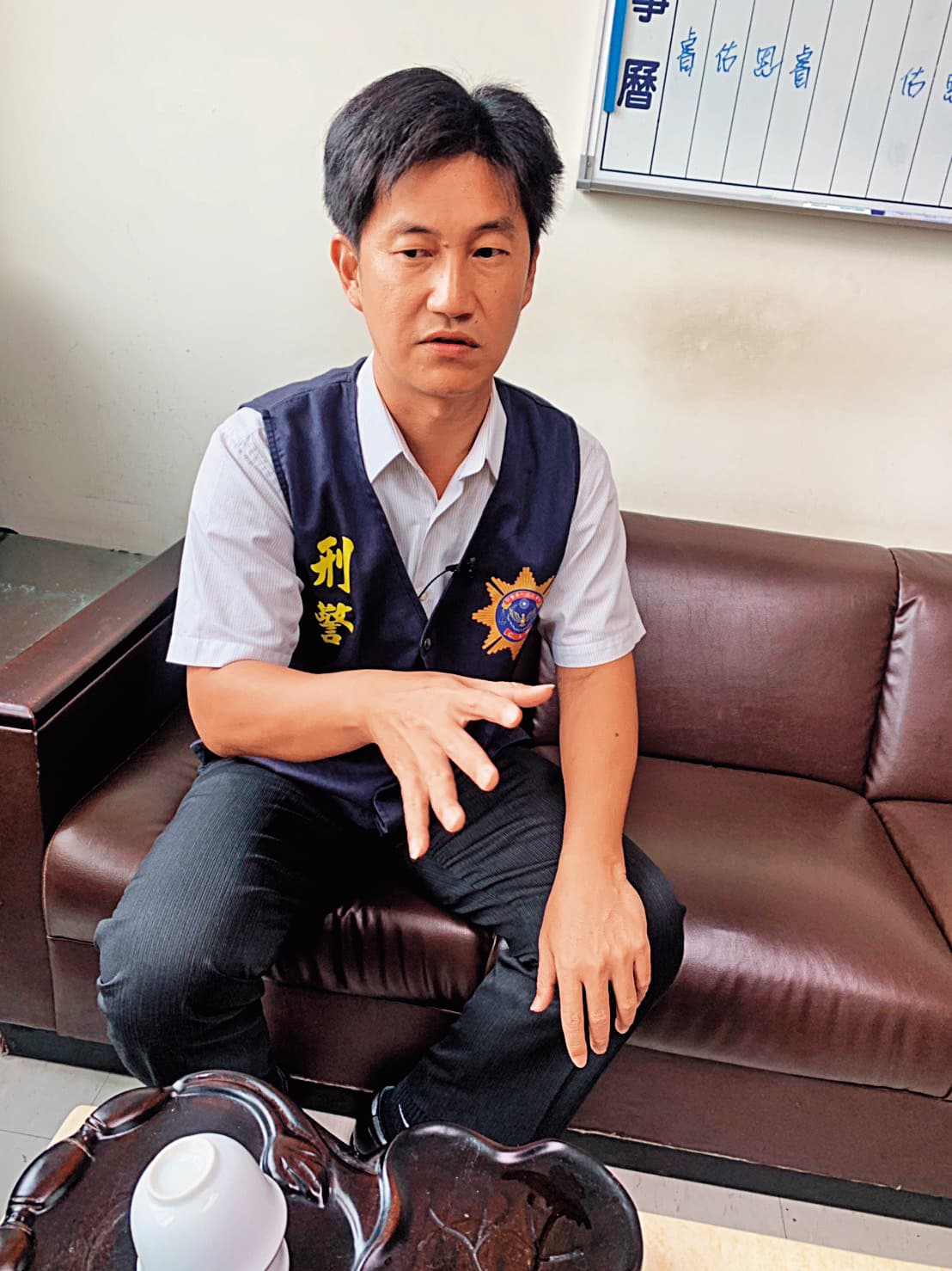 刑警黃聖嘉偵辦蔡京京弒母案時遇到許多巧合,讓他印象深刻。