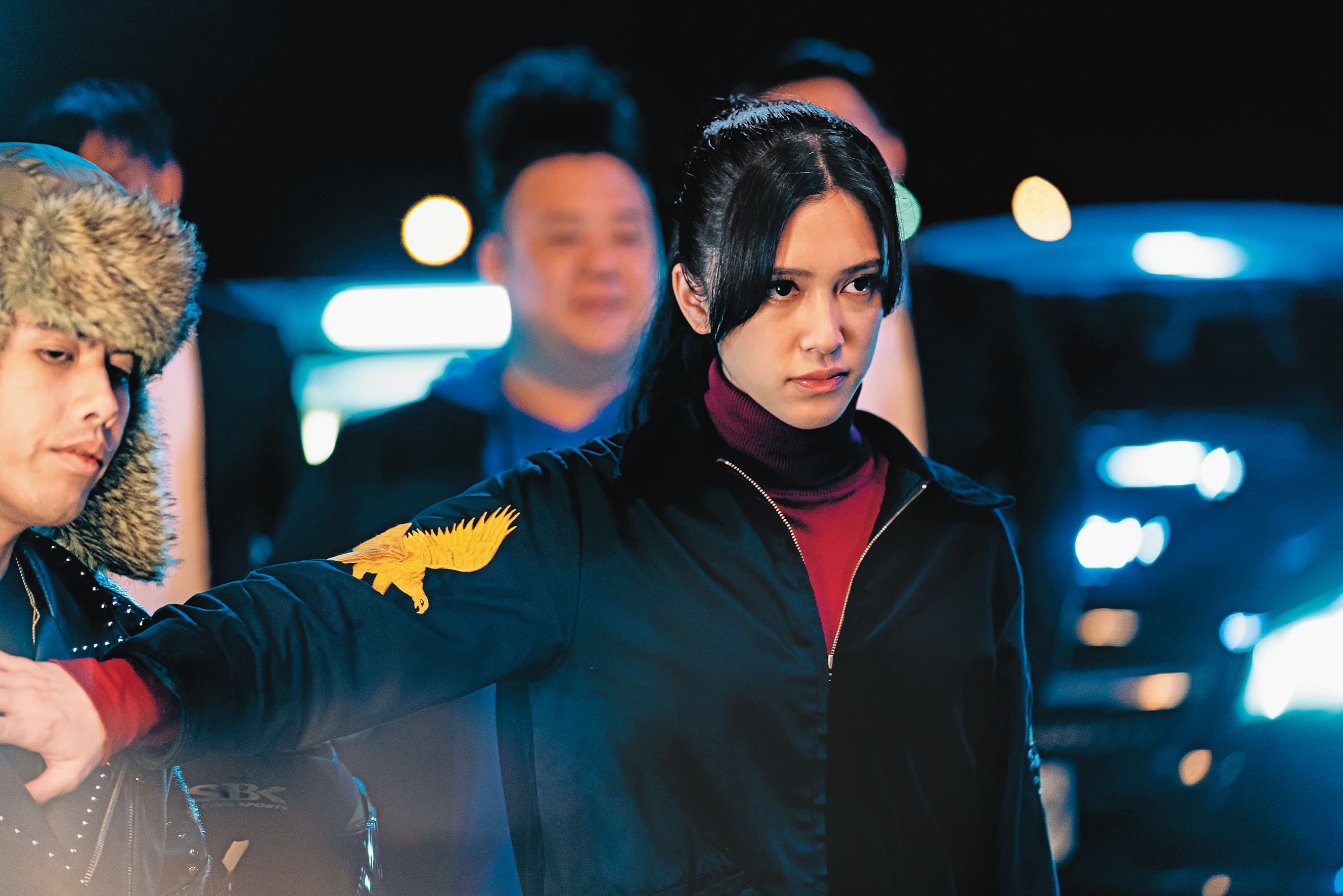 劉奕兒演出Netflix影集《極道千金》,飾演幫派大小姐倪安琪,集傲嬌、任性、迷妹於一身。(Netflix提供)