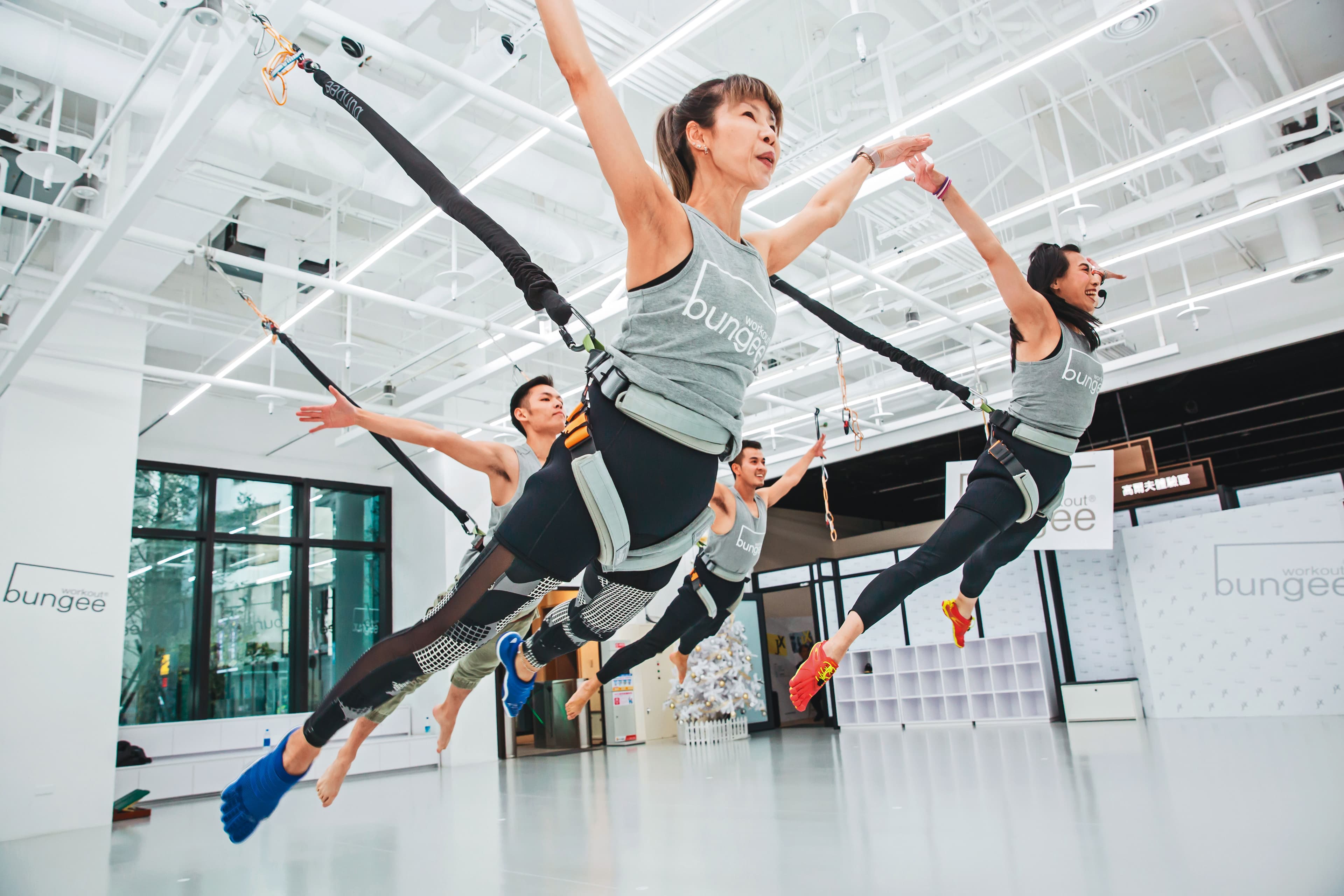 Bungee Workout可說是全球最時髦的運動,在全球18個國家,共有109個分店。