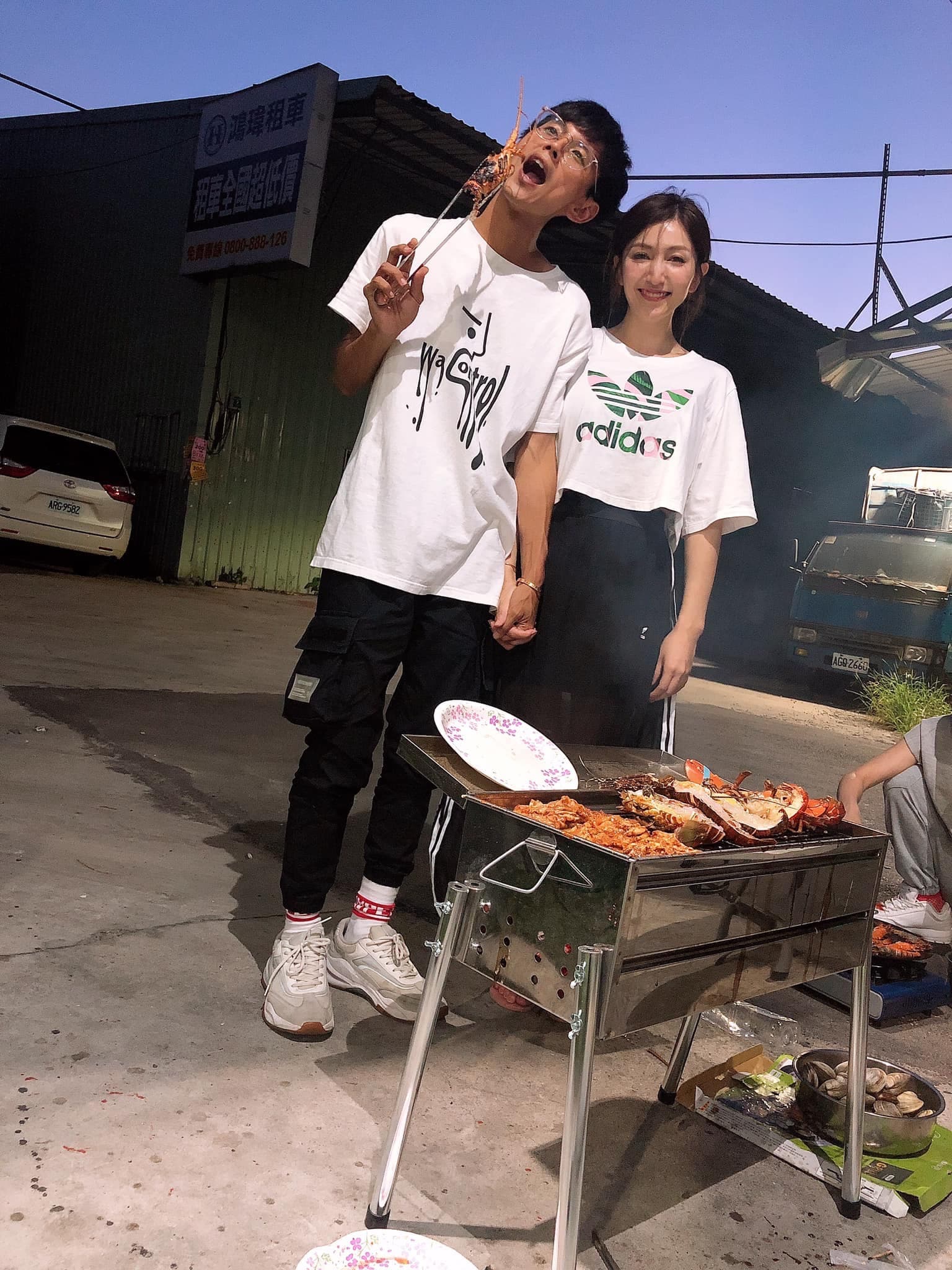 阿翔自從發生不倫戀後,積極修補夫妻關係。(翻攝Grace臉書)