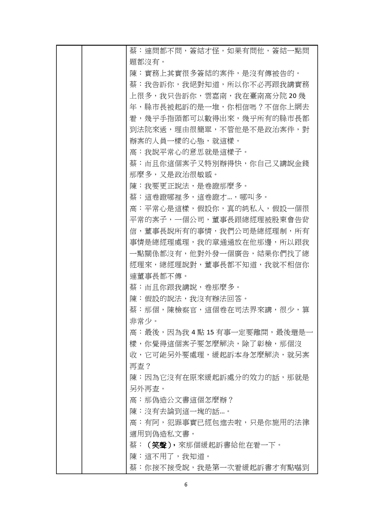 監委約詢的錄音譯文6