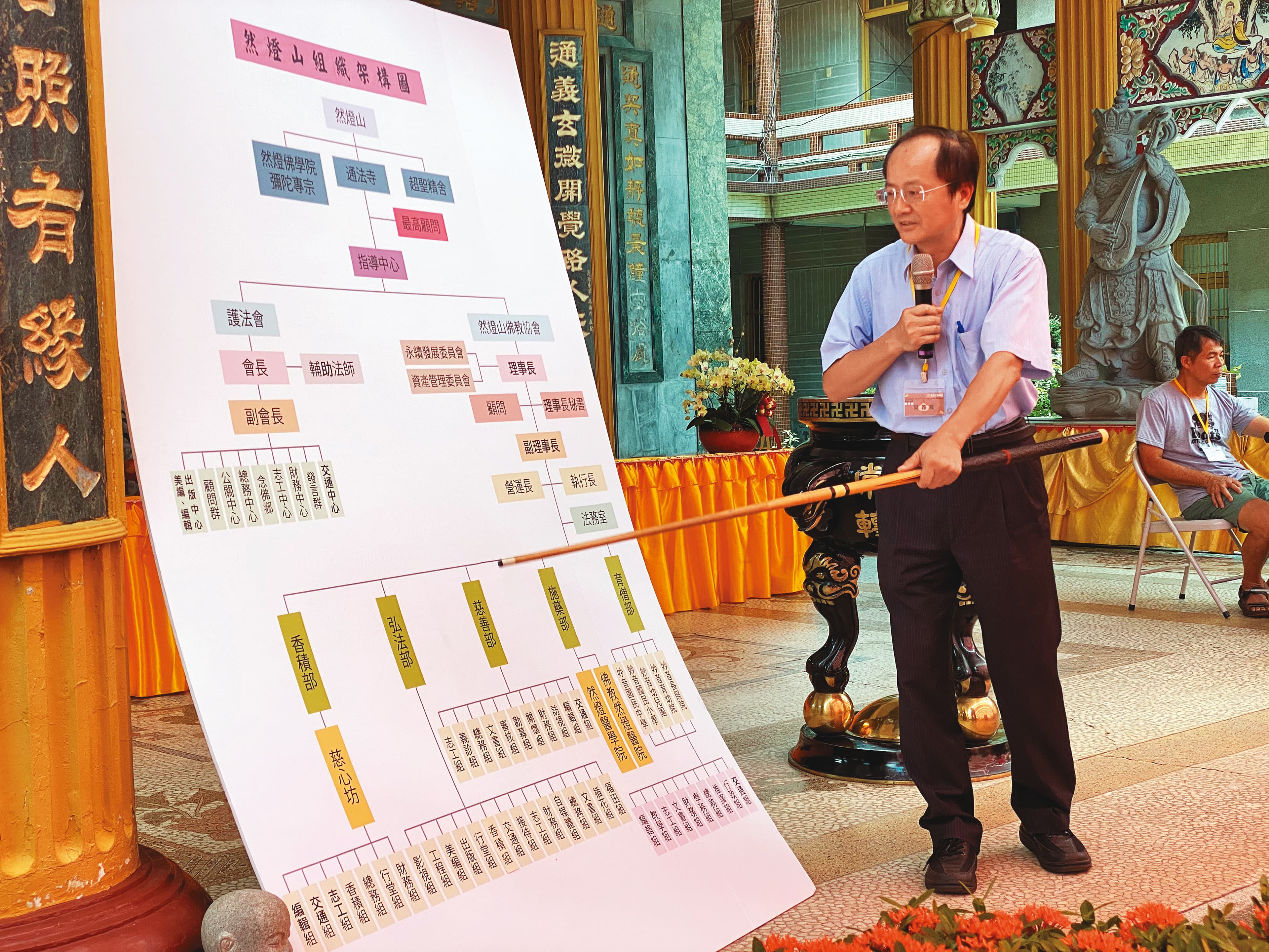 通法寺擁有廣大政商人脈,新成立的協會常務理事,更找來陳菊市長任內的高雄捷運局長吳義隆(圖)出任。