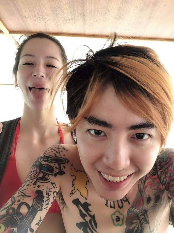 歌手謝和弦(右)與混血前妻Keanna之間的紛爭至今未平息。(翻攝自KT臉書)