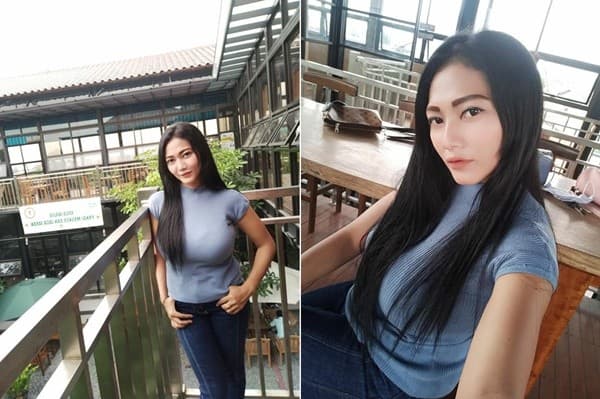 正妹小姨子外型亮麗,加上身材姣好,引起關注。(翻攝自臉書)