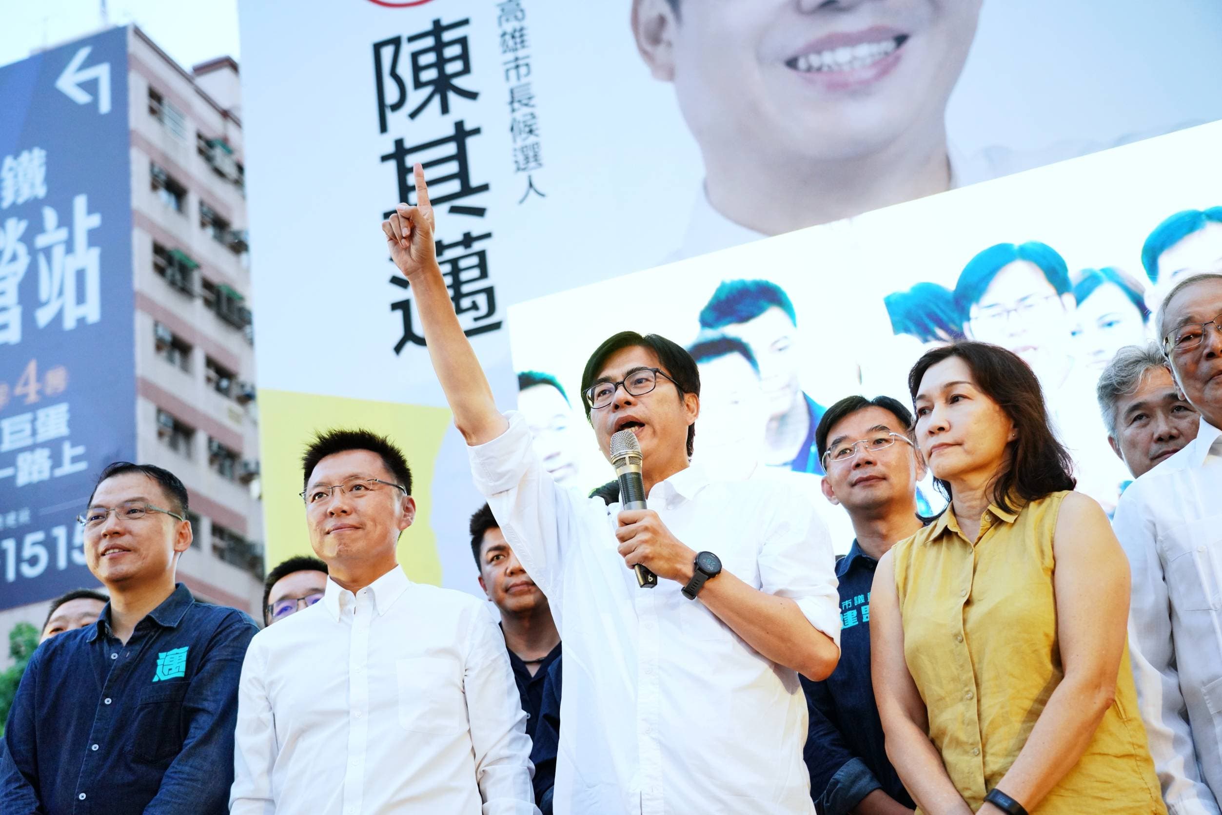 高雄市長補選結果出爐,民進黨陳其邁以67萬1,804票當選,得票率70.03%。