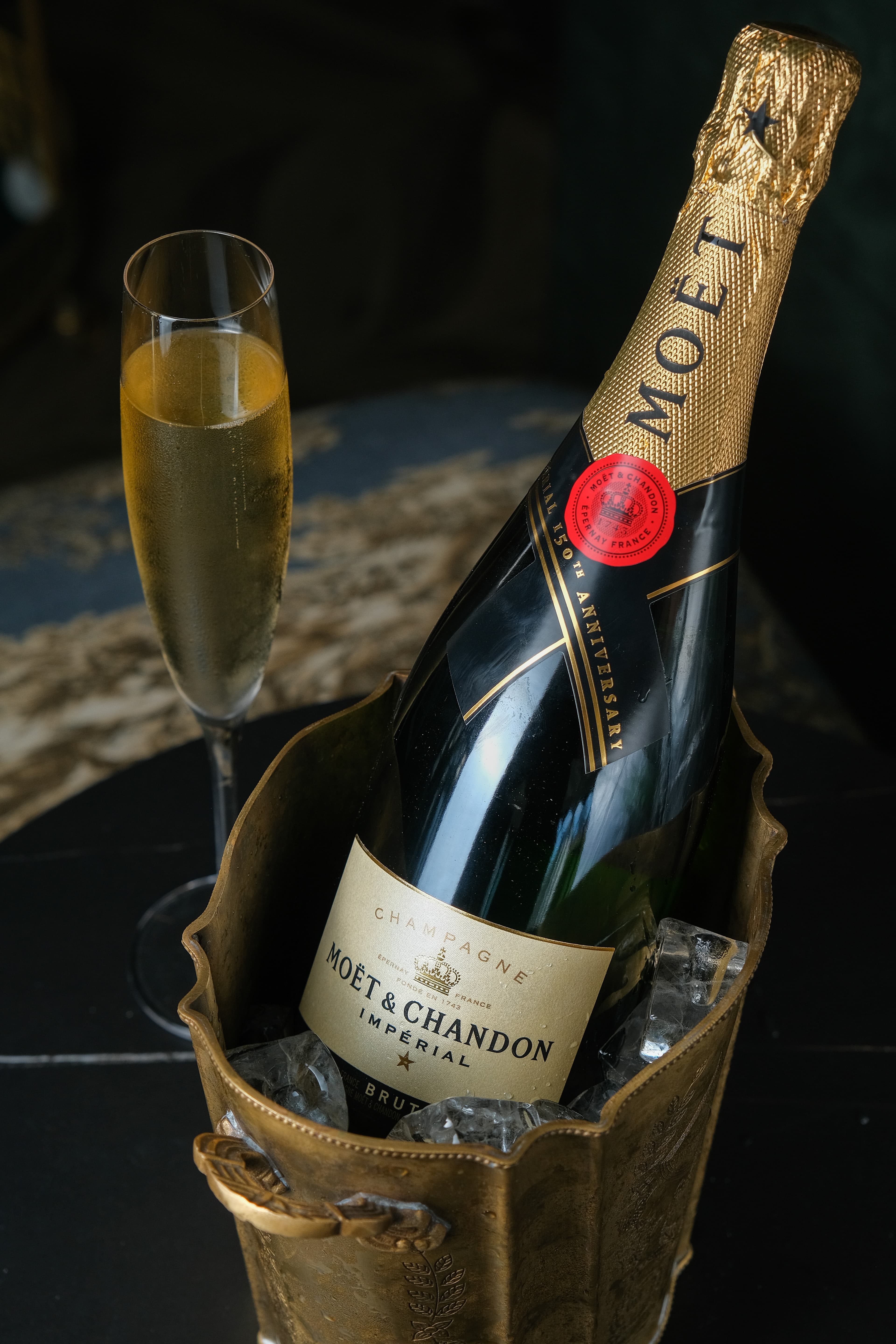 「Moët & Chandon Brut Impérial」是酒廠的明星酒款,享有高知名度。(460元/杯、4,600元/瓶)
