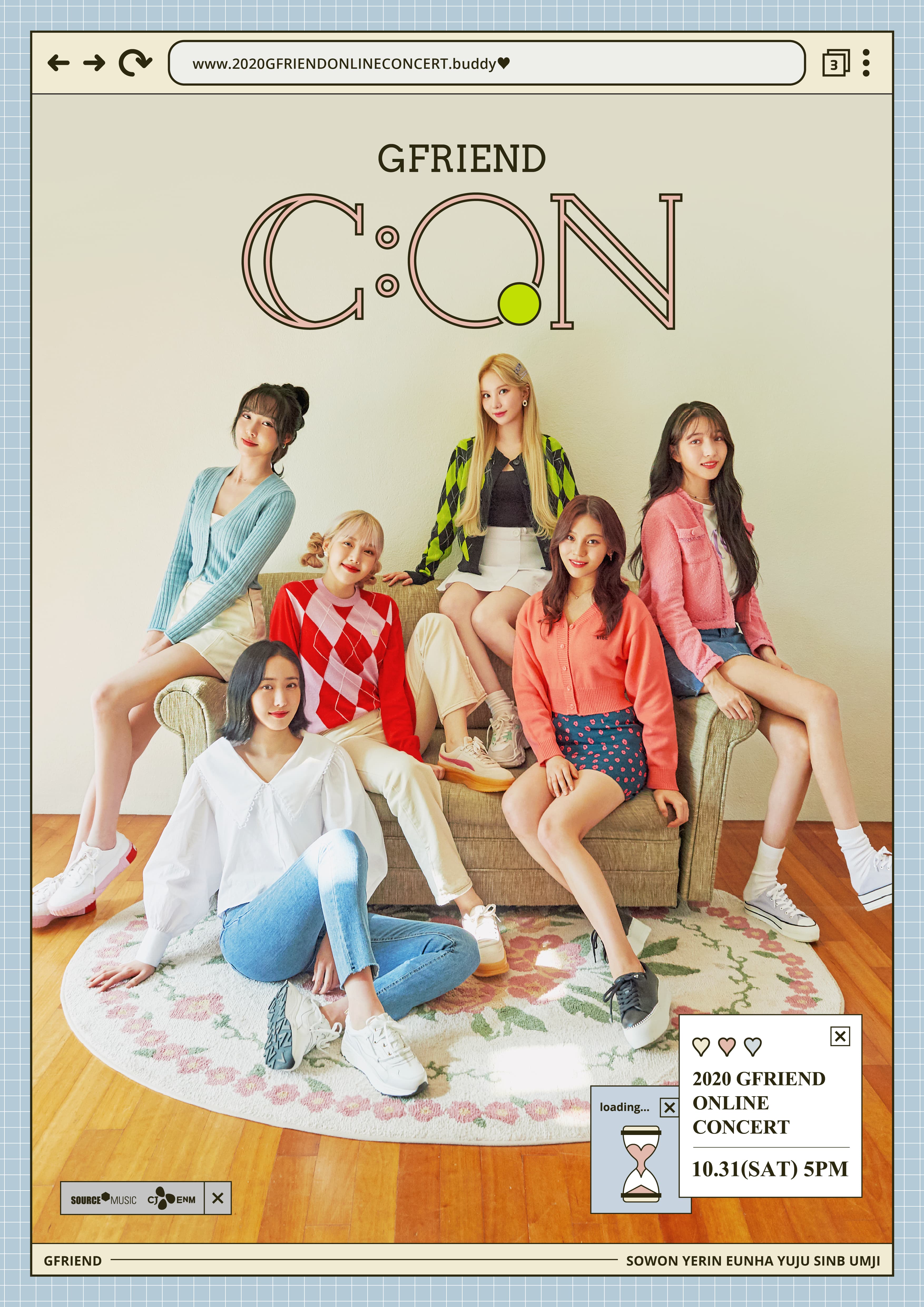 「2020 GFRIEND ONLINE CONCERT GFRIEND C:ON」10月31日舉行。(iMe提供)