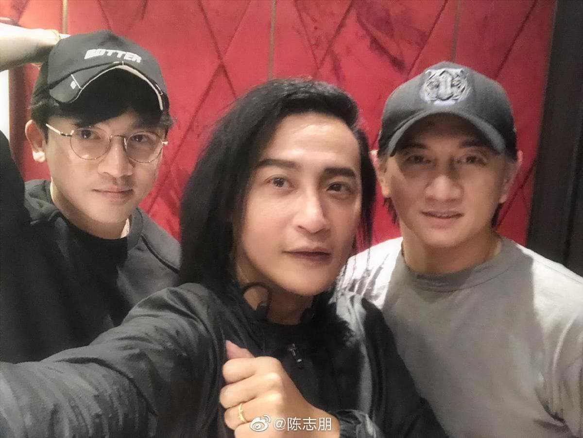 陳志朋曾在微博上傳小虎隊合照,但合體辦巡演一直未成行。(翻攝自陳志朋微博)