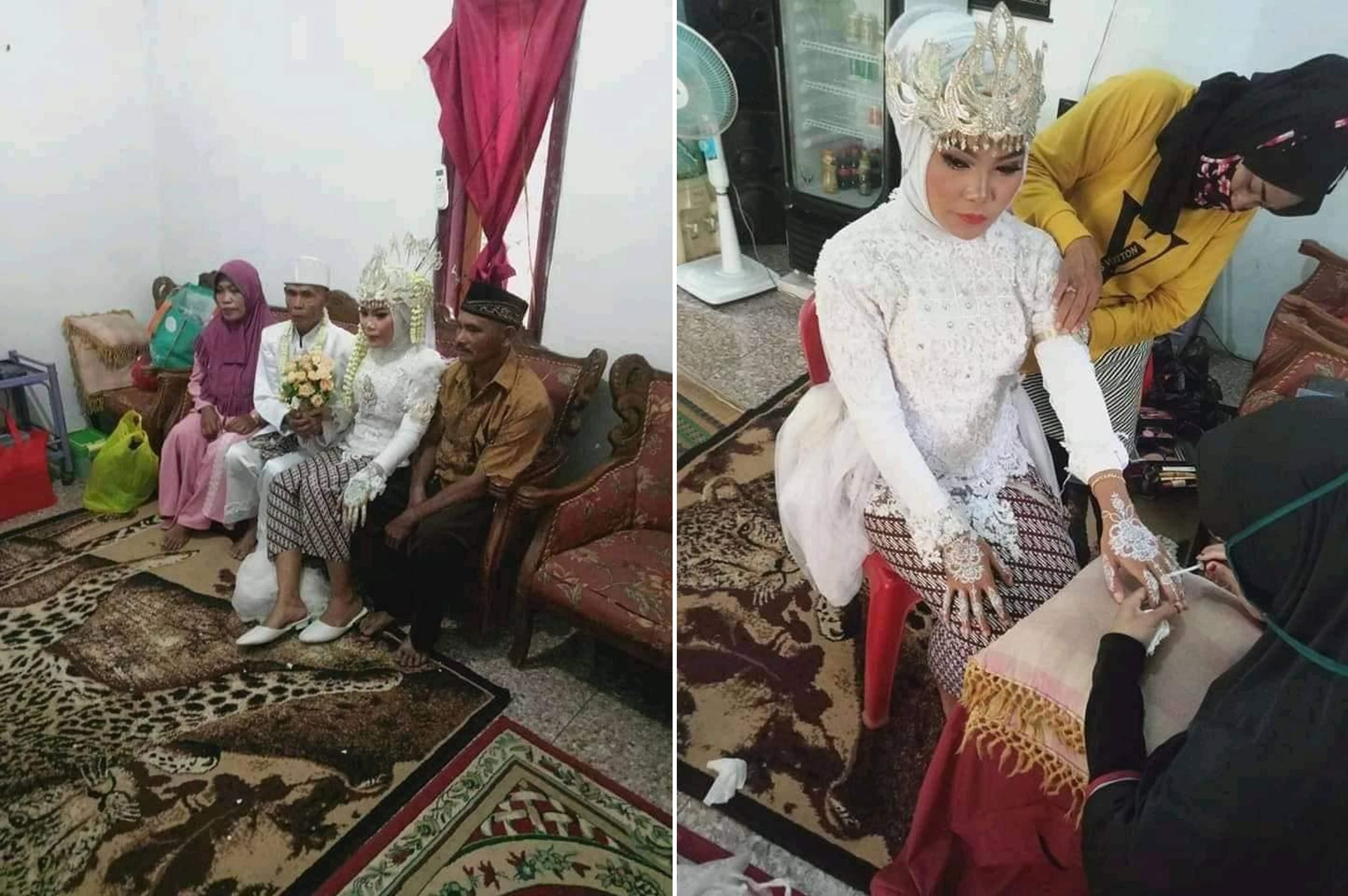 少女的父母起初不贊同2人交往,後來也同意這門婚事。(翻攝自ilovekarawangid臉書)