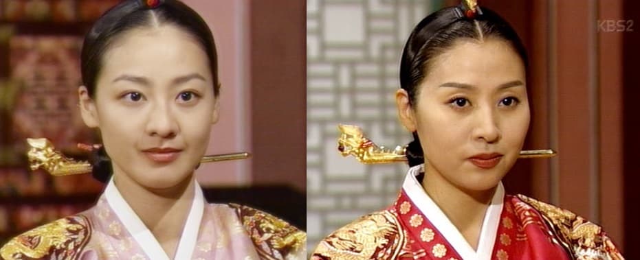 李美妍演出《明成皇后》後聲名大噪,但因不願配合劇組延長集數毅然退出,改由崔明吉接替角色。(翻攝自KBS)