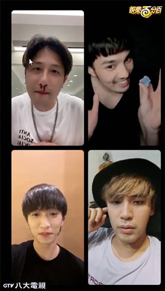 黃偉晉(右上)喜愛收藏水晶,但不會為水晶寫一首歌。(八大提供)