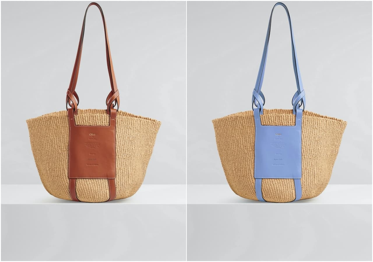 Chloé Basket編織托特包。各NT$27,600(Chloé提供)