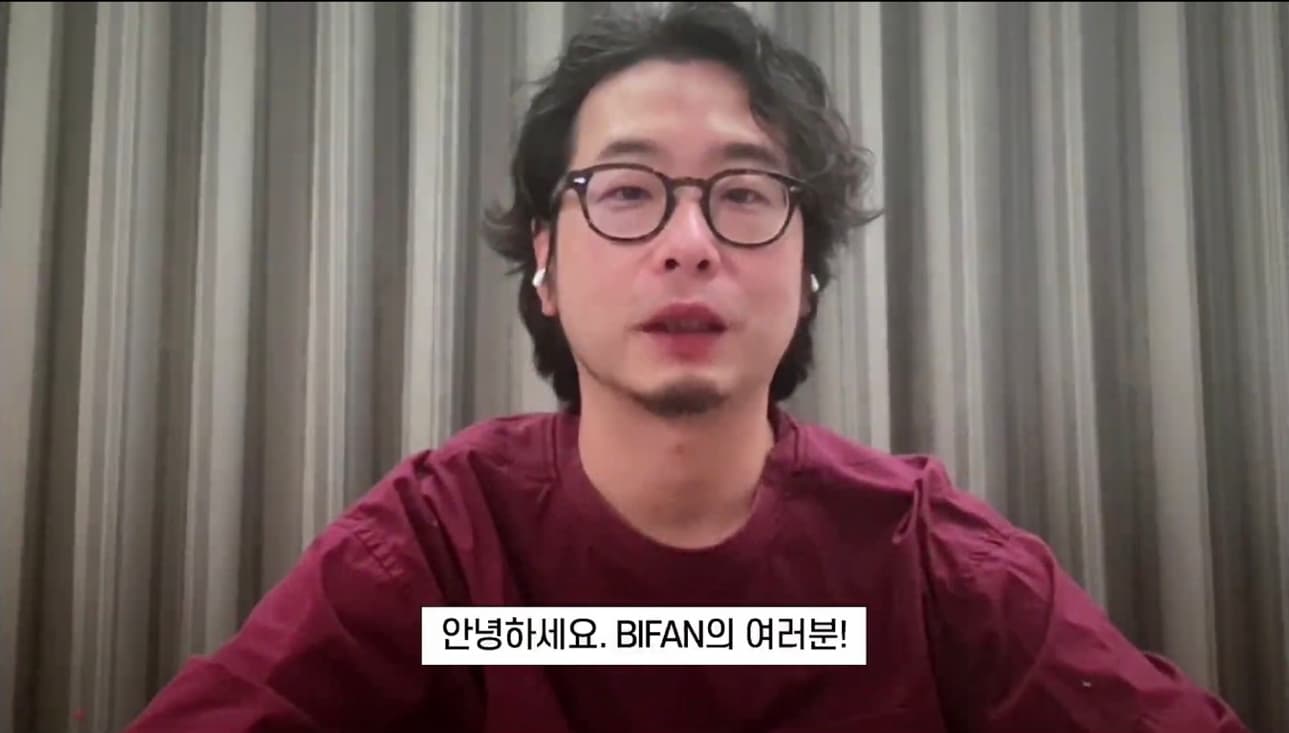 導演許富翔代表感謝韓國富川影展的評審與觀眾。(良人行影業提供)