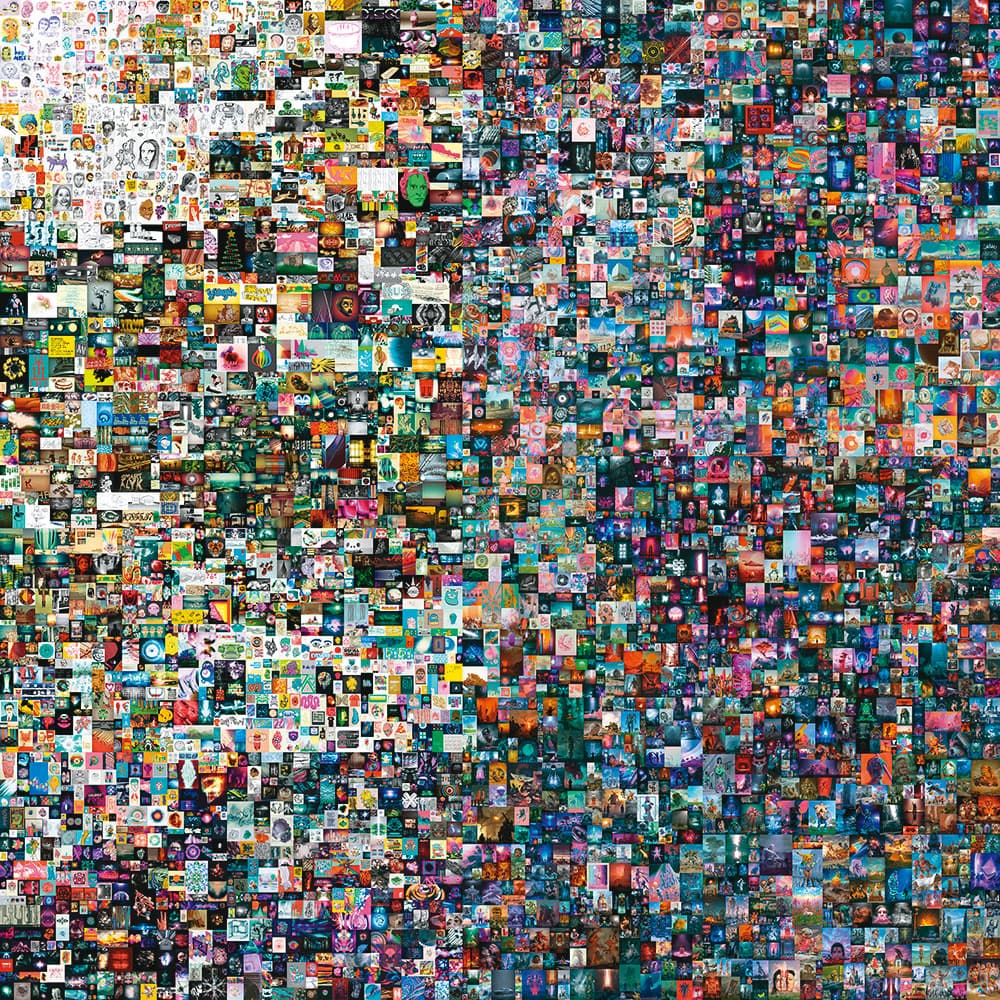 美國數位藝術家Beeple的《Everydays: the First 5000 Days》。(翻攝佳士得官網)