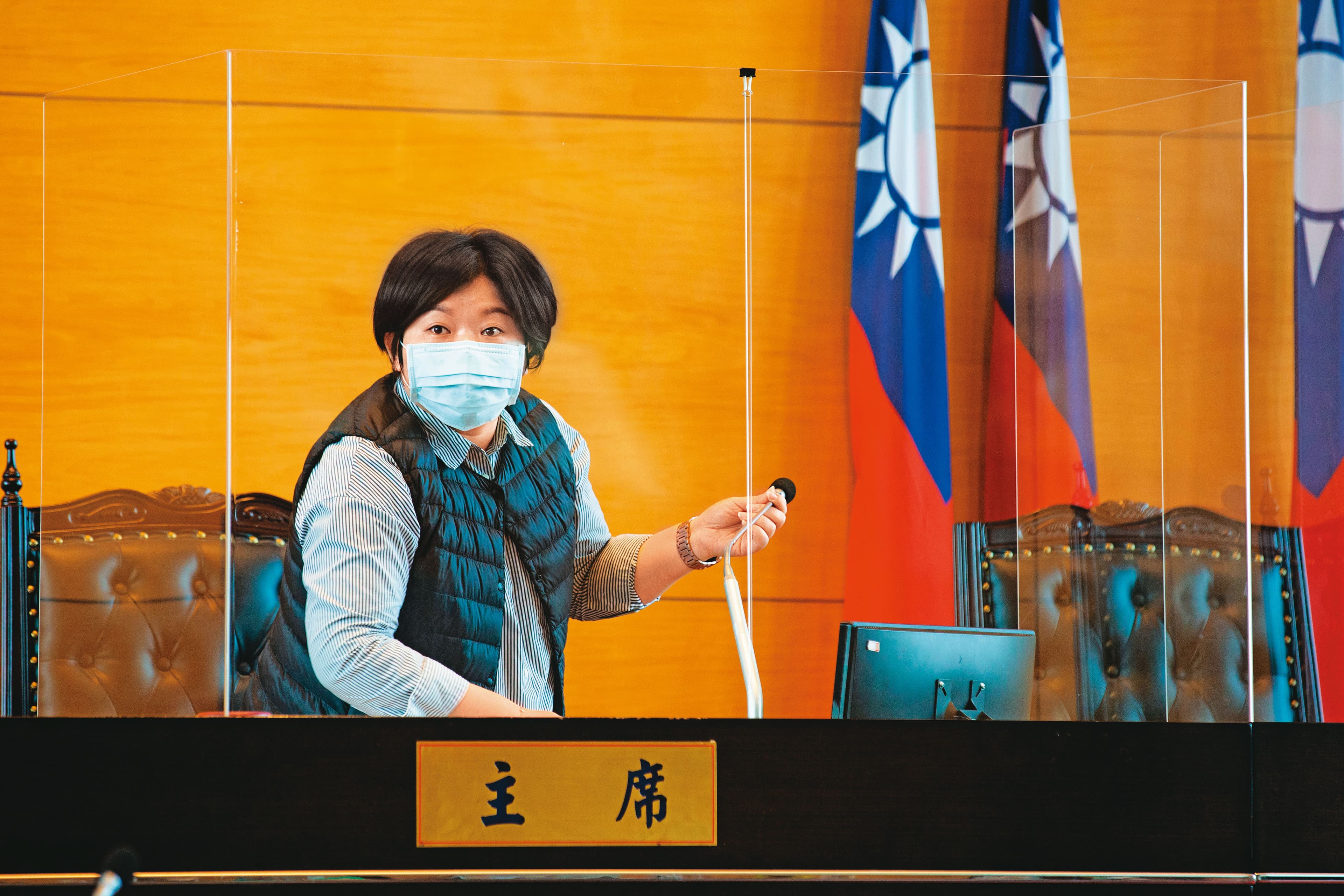 現任台中市副議長的顏寬恒胞妹顏莉敏(圖),也被視為立委補選的熱門人選之一。
