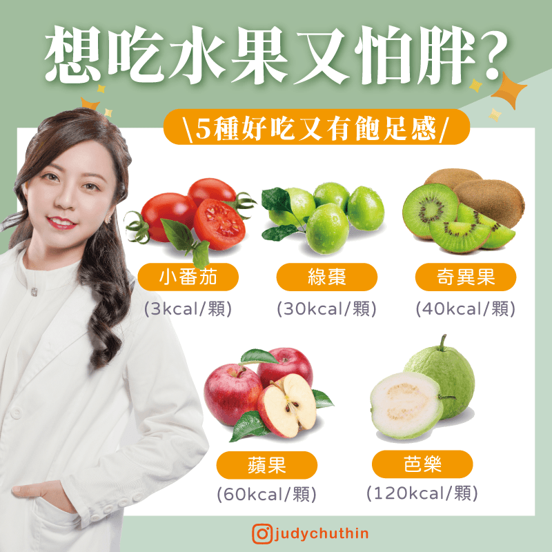 營養師朱瑞君今列出5樣瘦身「好幫手」的水果,提供民眾更聰明的選擇。(營養師朱瑞君授權)