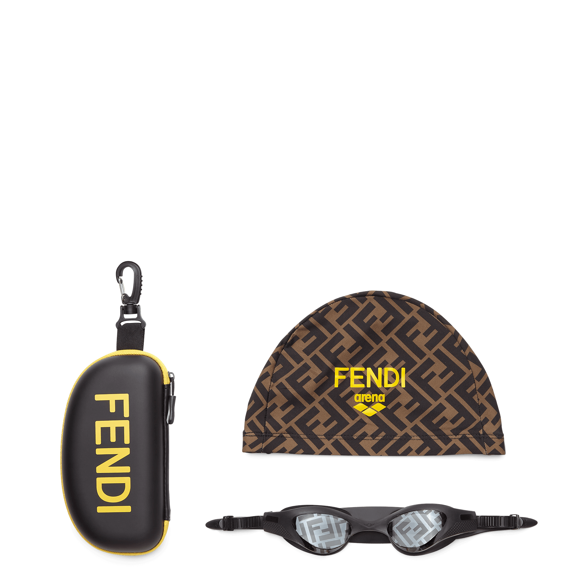 FENDI x arena聯名系列有著奢華感十足的收納盒。價格店洽(FENDI提供)