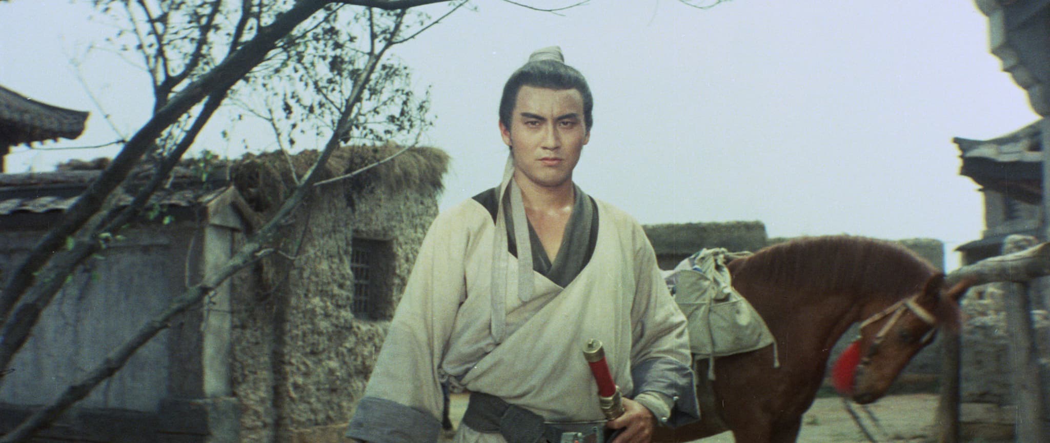 田鵬因演出《一代劍王》裡的武俠人物蔡穎傑走紅,建立英雄形象。(影視聽中心提供)