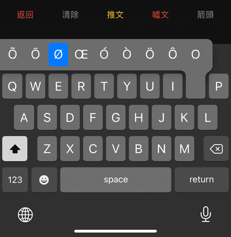 ØZI的特殊藝名引起網友討論,好奇「Ø」該如何在鍵盤上打出來。(翻攝自PTT)