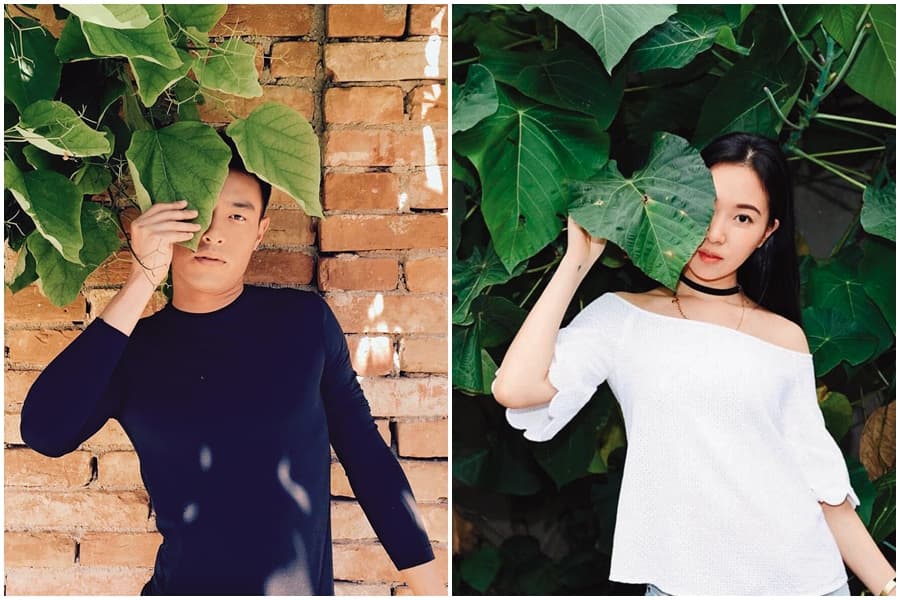 愛搞笑的楊祐寧常常刻意模仿老婆擺拍,製造笑果。(翻攝自楊祐寧IG)
