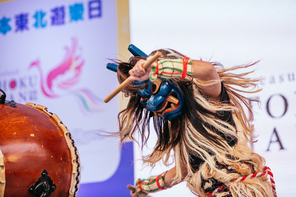 生鬼太鼓是日本秋田男鹿半島的祭祀文化。(日本東北遊樂日提供)