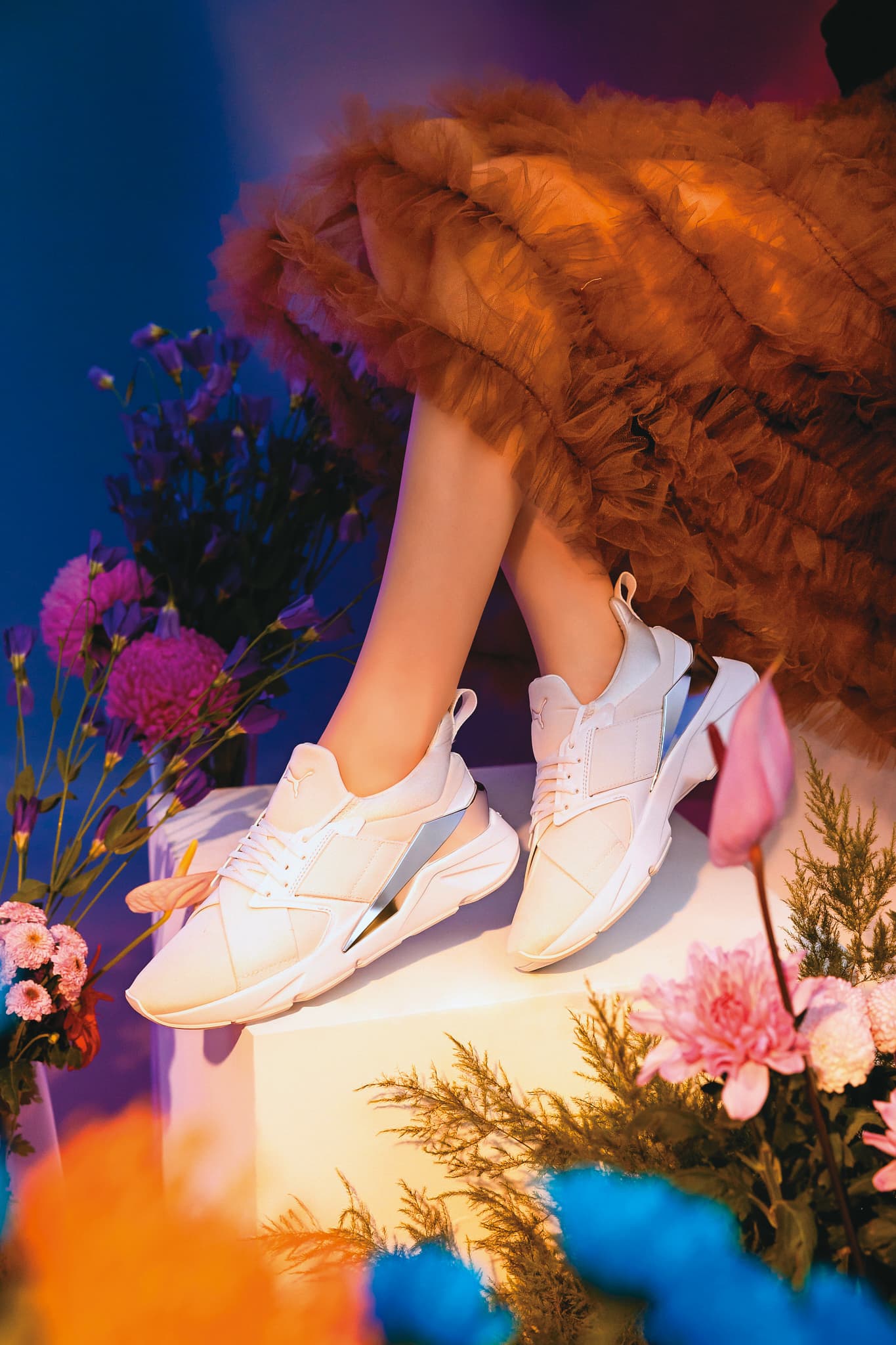 MUSE X5 Metal純白色鞋款 NT$3,280(PUMA提供)