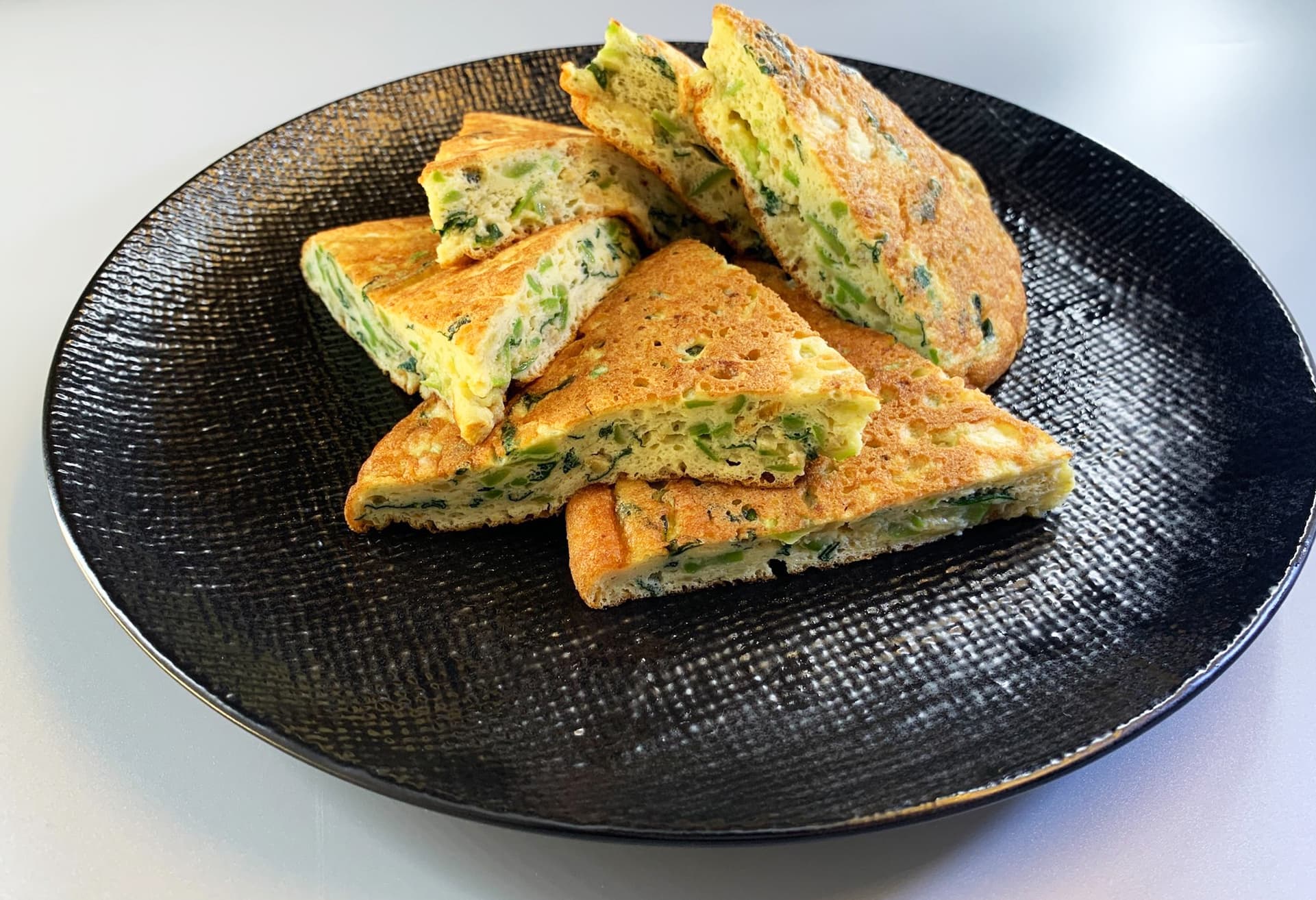 新菜「蛋煎絲瓜」。(吳健豪提供)