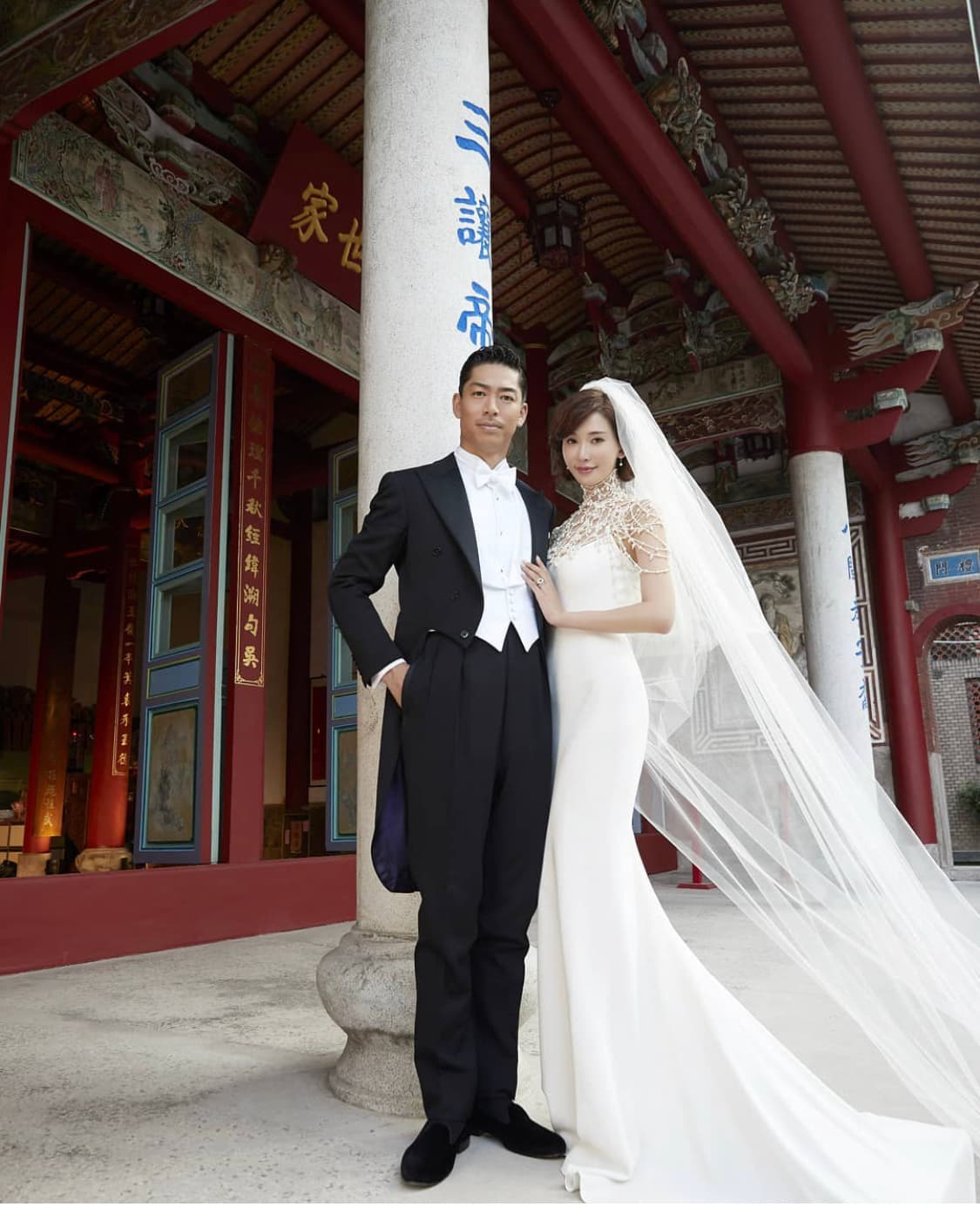 47歲的林志玲在2019年跟日本天團「放浪兄弟」成員AKIRA結婚,兩人婚後育有一子。(林志玲IG)