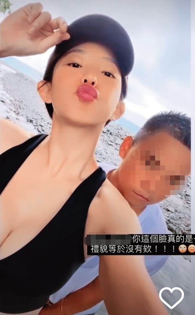 郭書瑤是童顏巨乳的代表,朋友卻視而不見,讓瑤瑤直呼「沒禮貌」。(翻攝自郭書瑤IG)