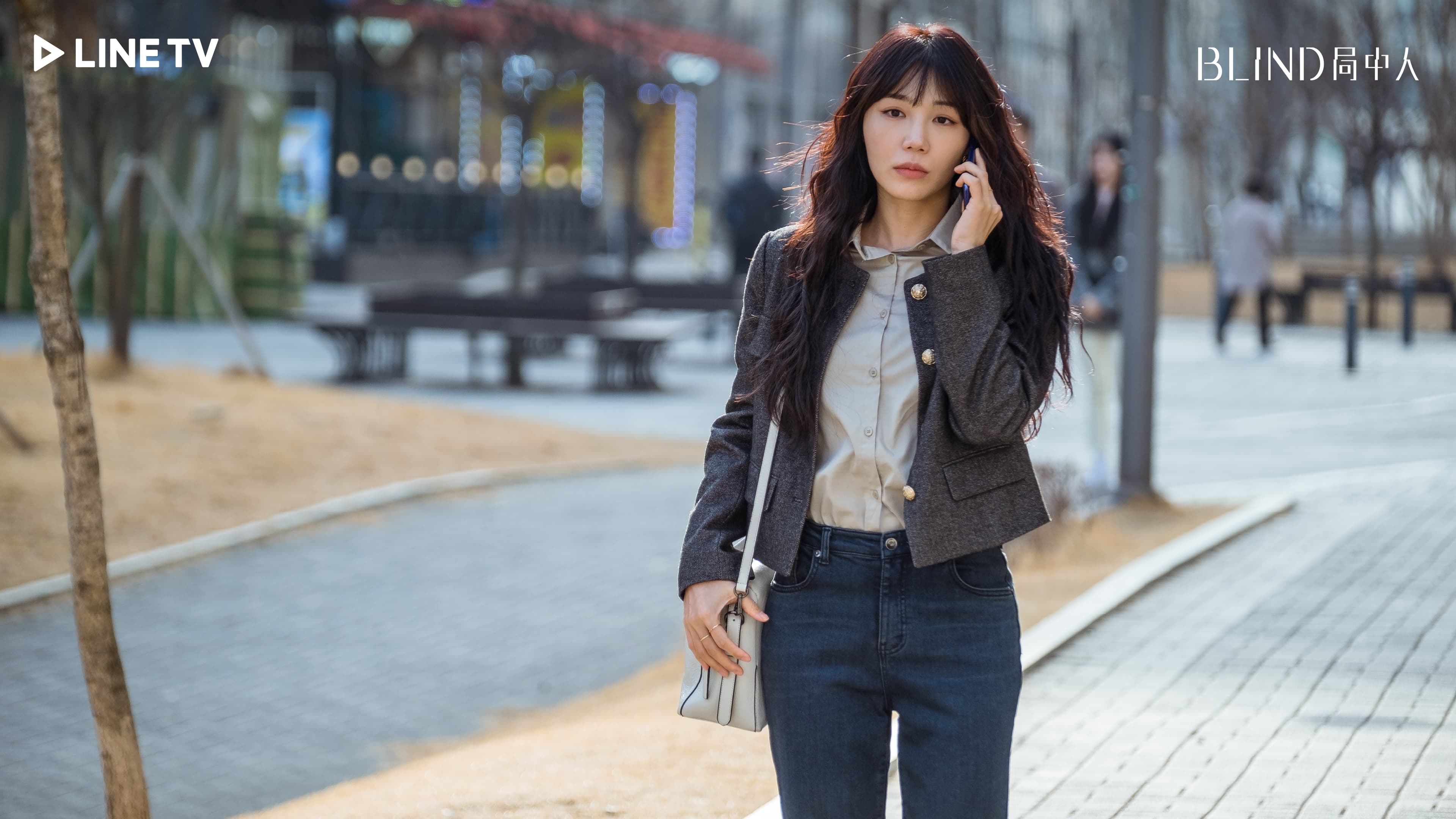 鄭恩地演歌雙棲,這次將在《BLIND局中人》挑戰社會工作師的角色。(LINE TV提供)