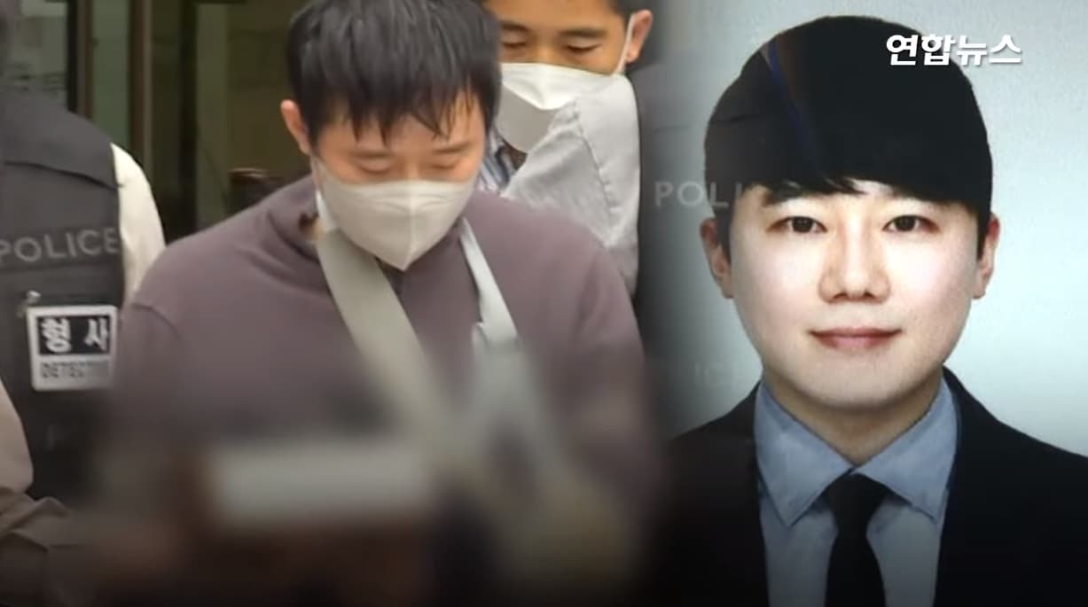 全周煥因犯罪性質惡劣且有再犯可能,被南韓警方公開身分與照片。(翻攝自韓聯社 YouTube)