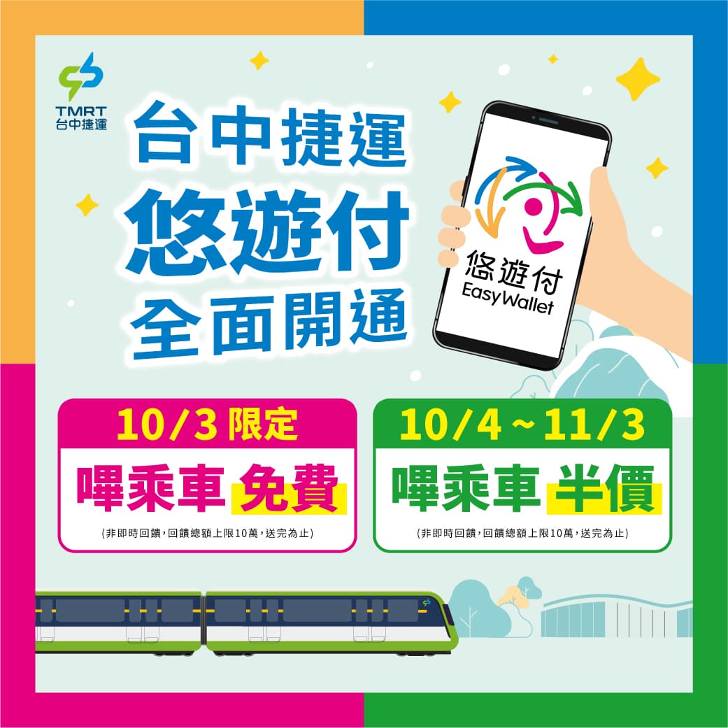 中捷開通「悠遊付」,使用安卓手機的用戶則享有回饋。(悠遊卡公司提供)