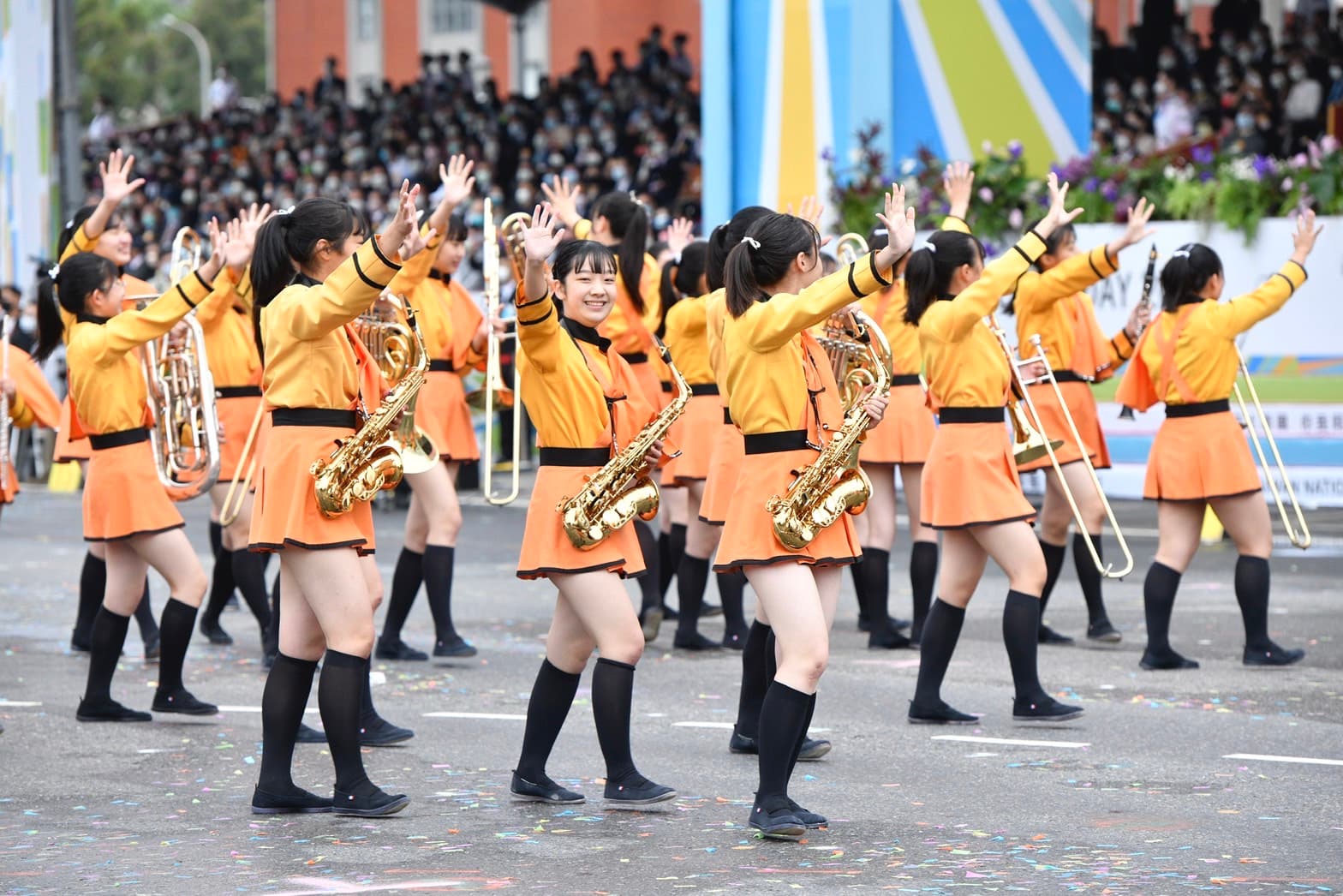京都橘高校吹奏部來台國慶演出,魅力席捲全台。(本刊資料照)