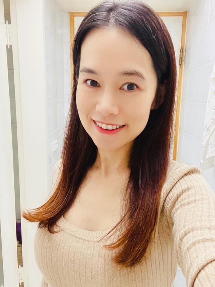 連昭慈發現自己雙眼相較之前炯炯有神,整個人氣色也變好了。(翻攝自主播連昭慈臉書)