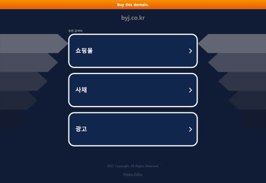 裴勇俊的個人官網已消失。(截圖自byj.co.kr)