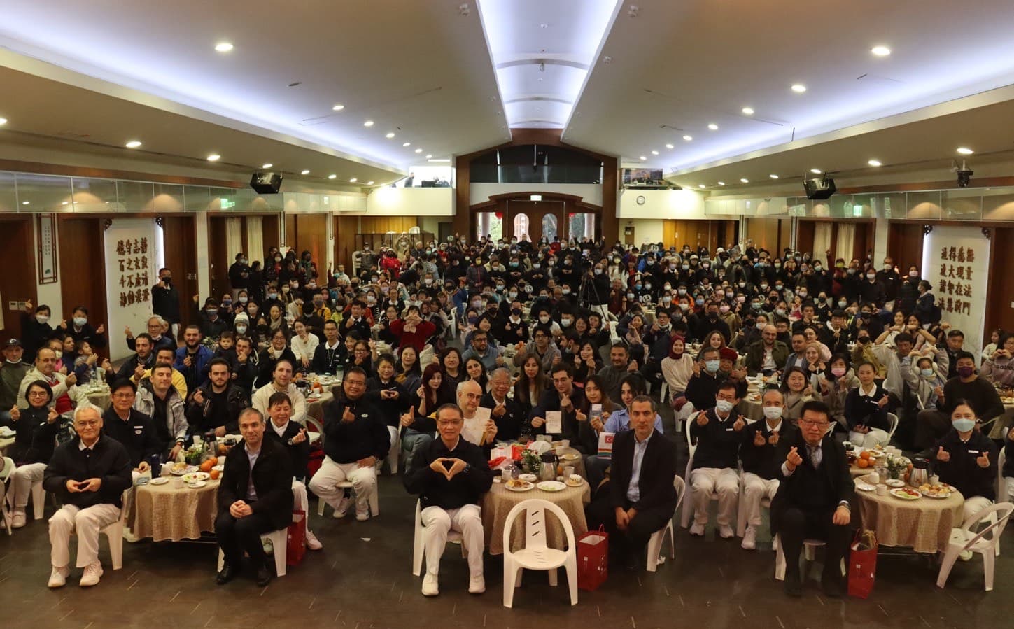 慈濟基金會今舉辦感恩茶會,邀請駐台土耳其辦事處、國家特搜隊及志工等與會。(慈濟基金會提供)
