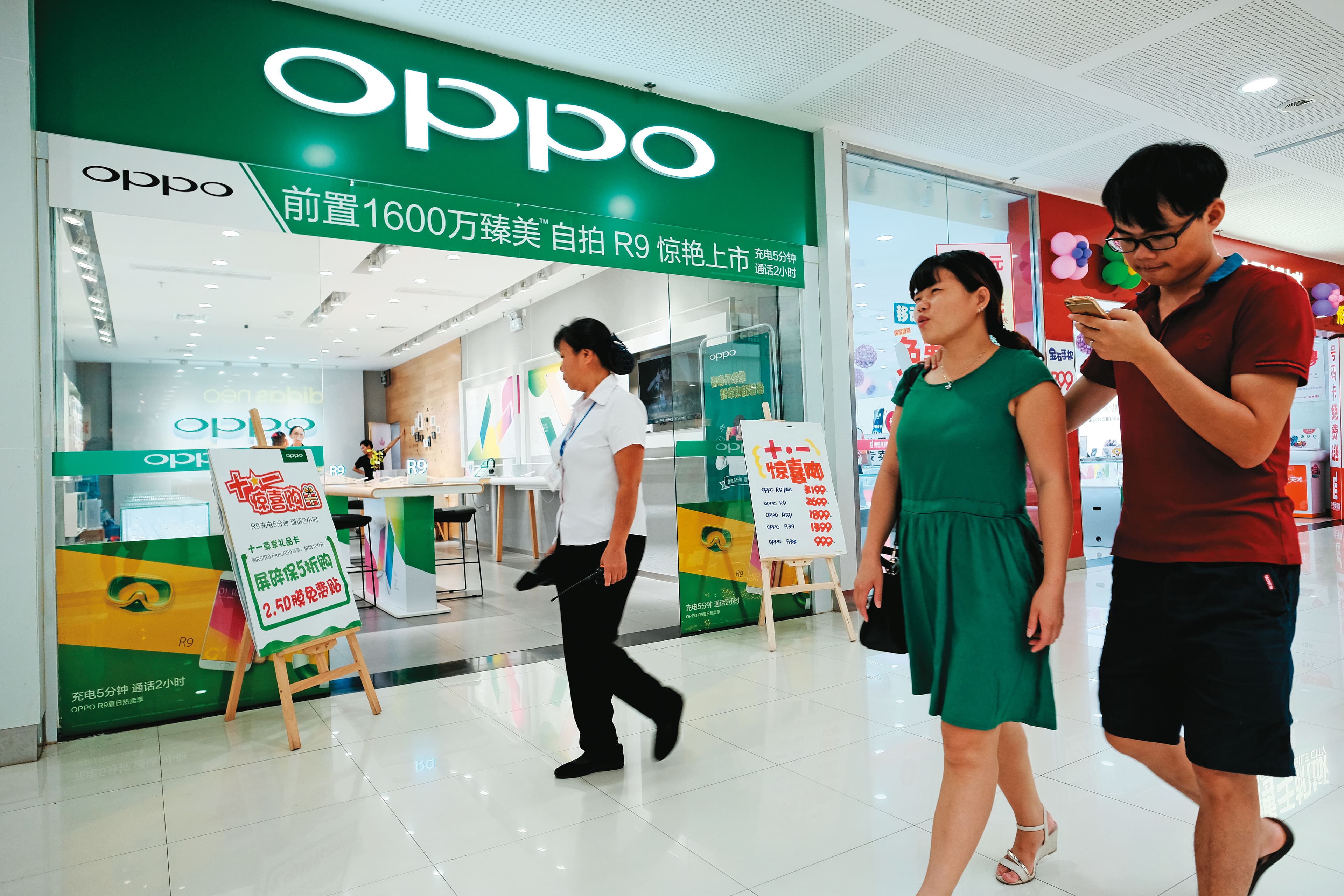 中國的手機大廠小米、OPPO和Vivo都是聯發科的主要客戶。(資料照片)