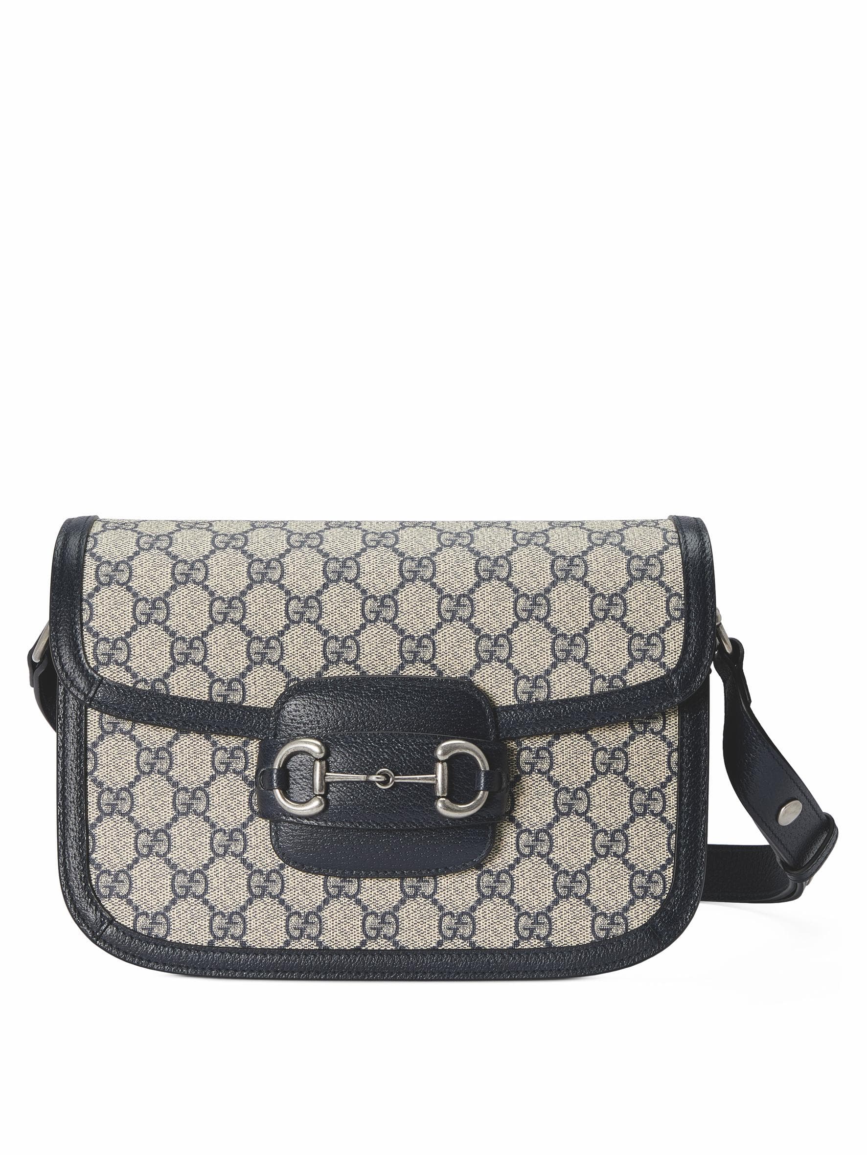 GUCCI Horsebit 1955系列GG小型肩背包,NT$96,600。(古馳提供)
