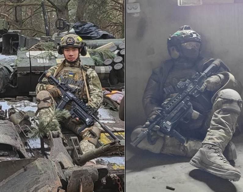 烏克蘭志願軍陳睎,經過這次事件後,決定離開烏克蘭回到台灣。(翻攝陳晞臉書)
