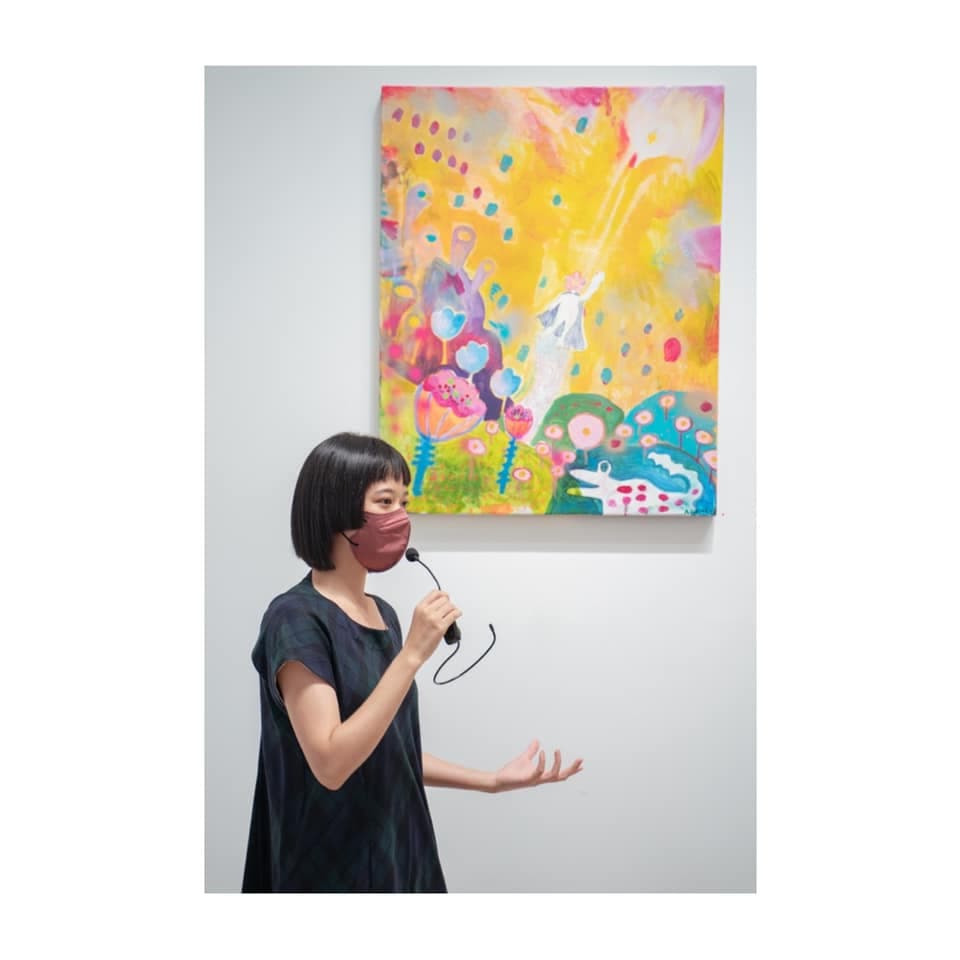 孟耿如兩年前也舉行畫展。(翻攝自臉書)