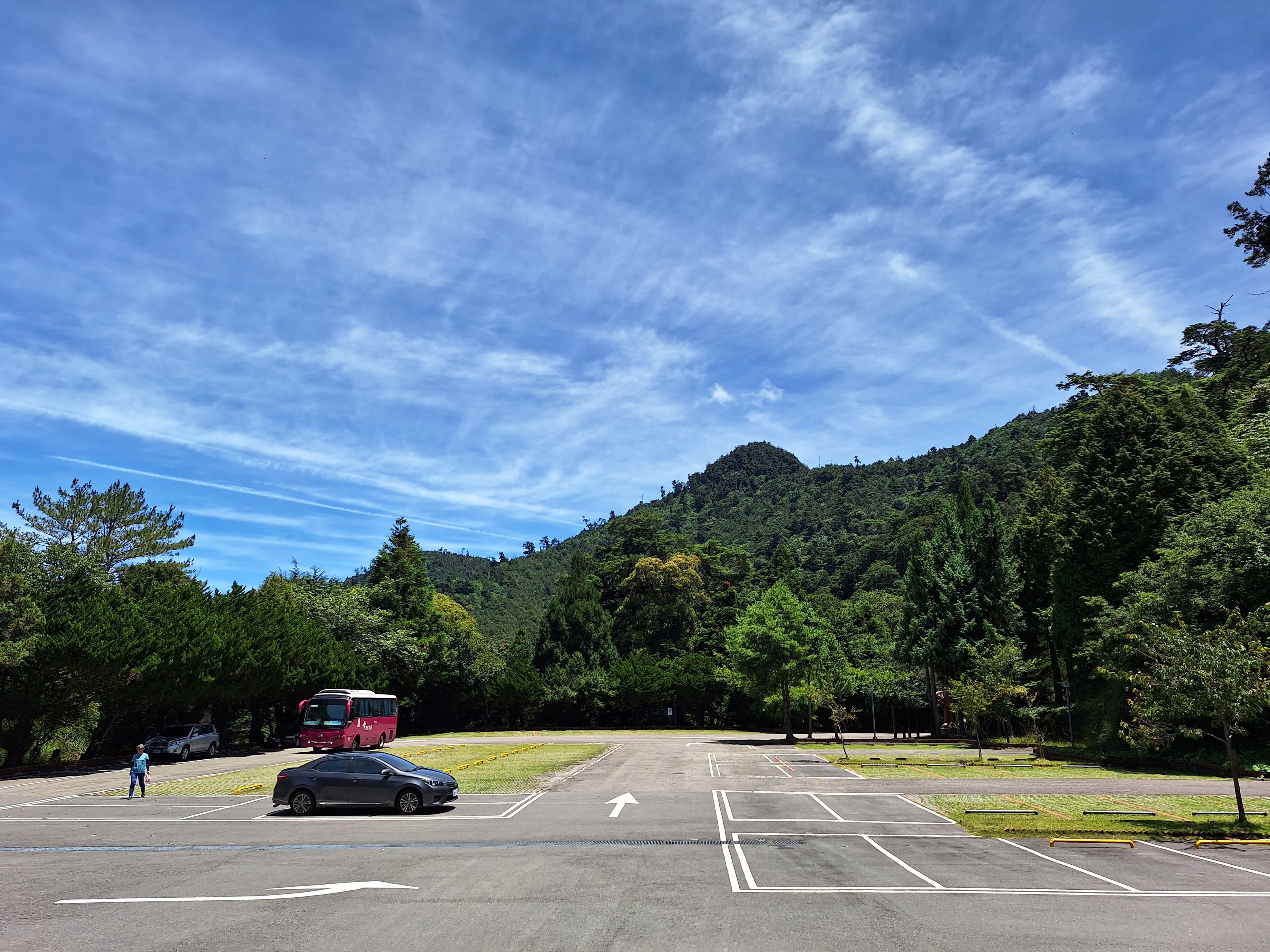 大雪山森林遊樂區杜蘇芮颱風來襲前天氣現況。(東勢林區管理處提供)