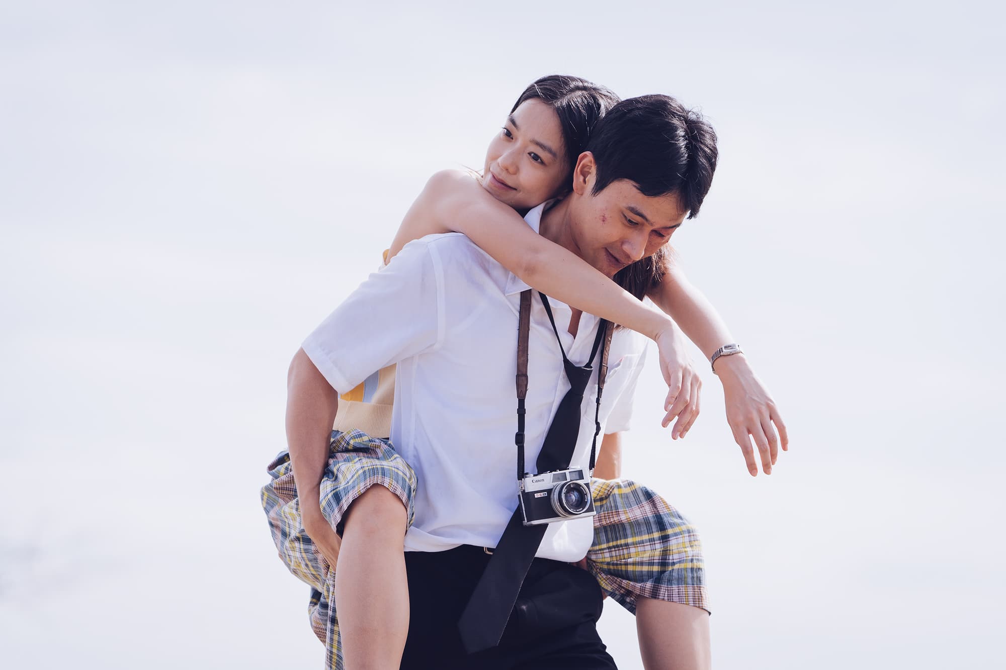 劉冠廷(前)與大霈主演的《消失的情人節》榮獲金馬獎五獎項肯定。(牽猴子提供)