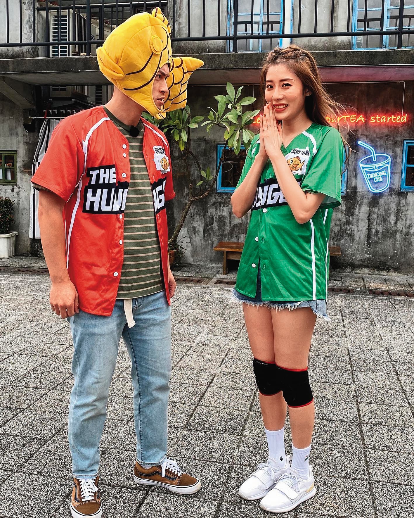 劉璇(右)運動能力強,經常受邀參加外景遊戲節目。(翻攝自劉璇臉書)