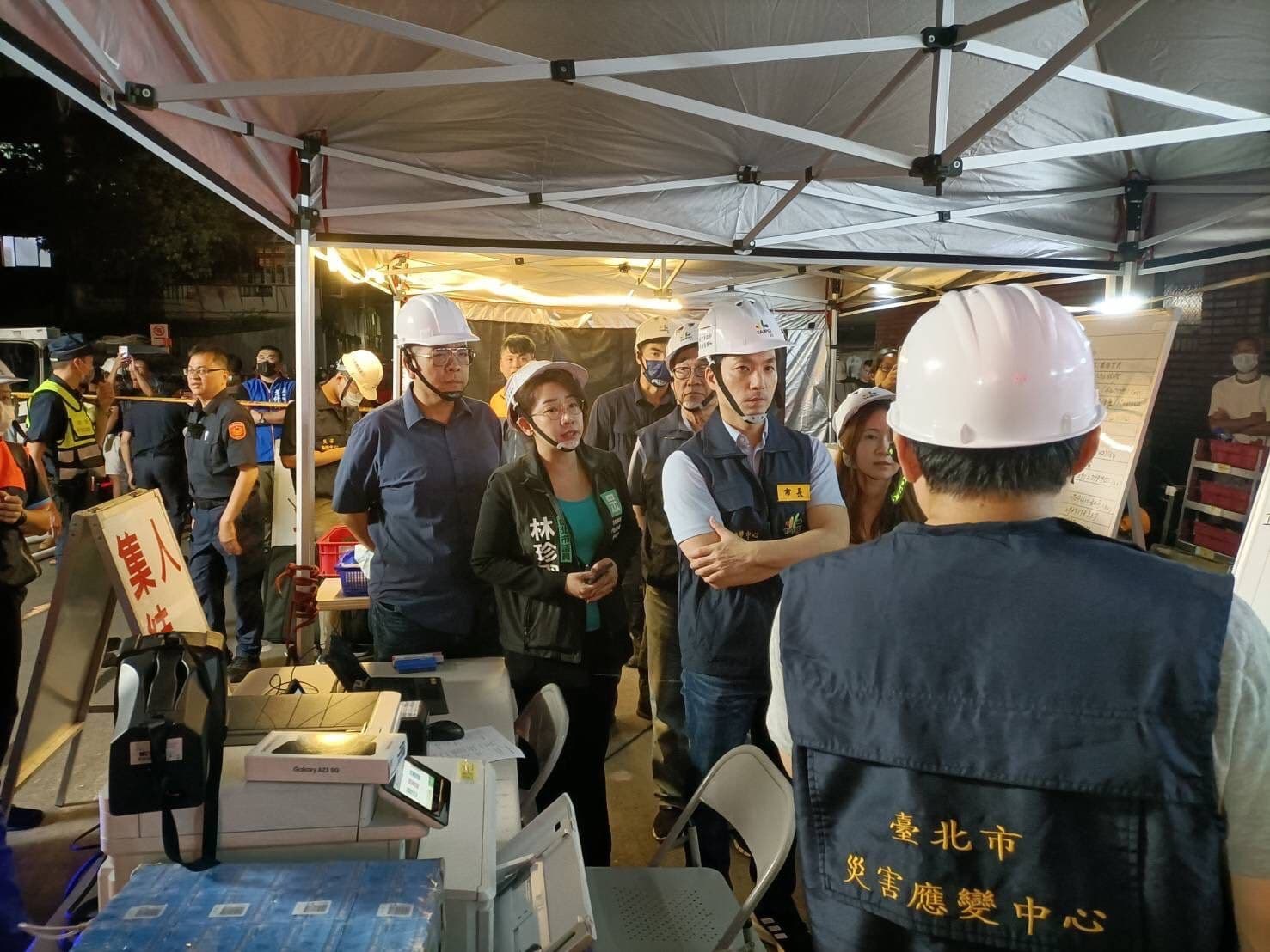 蔣萬安表示,目前北市府以灌漿的方式,讓壓力維持平衡。(台北市政府提供)