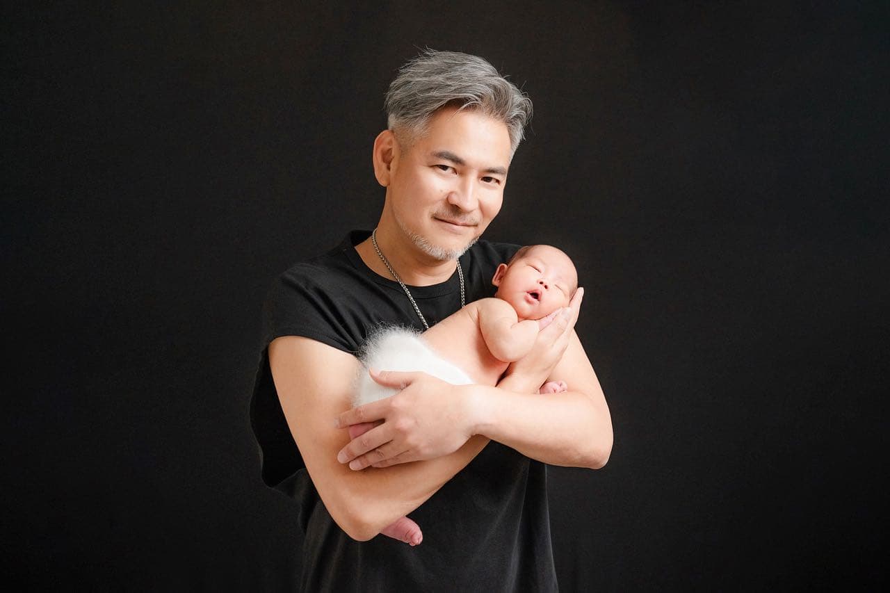 52歲馬國賢有子萬事足。(翻攝馬國賢臉書)