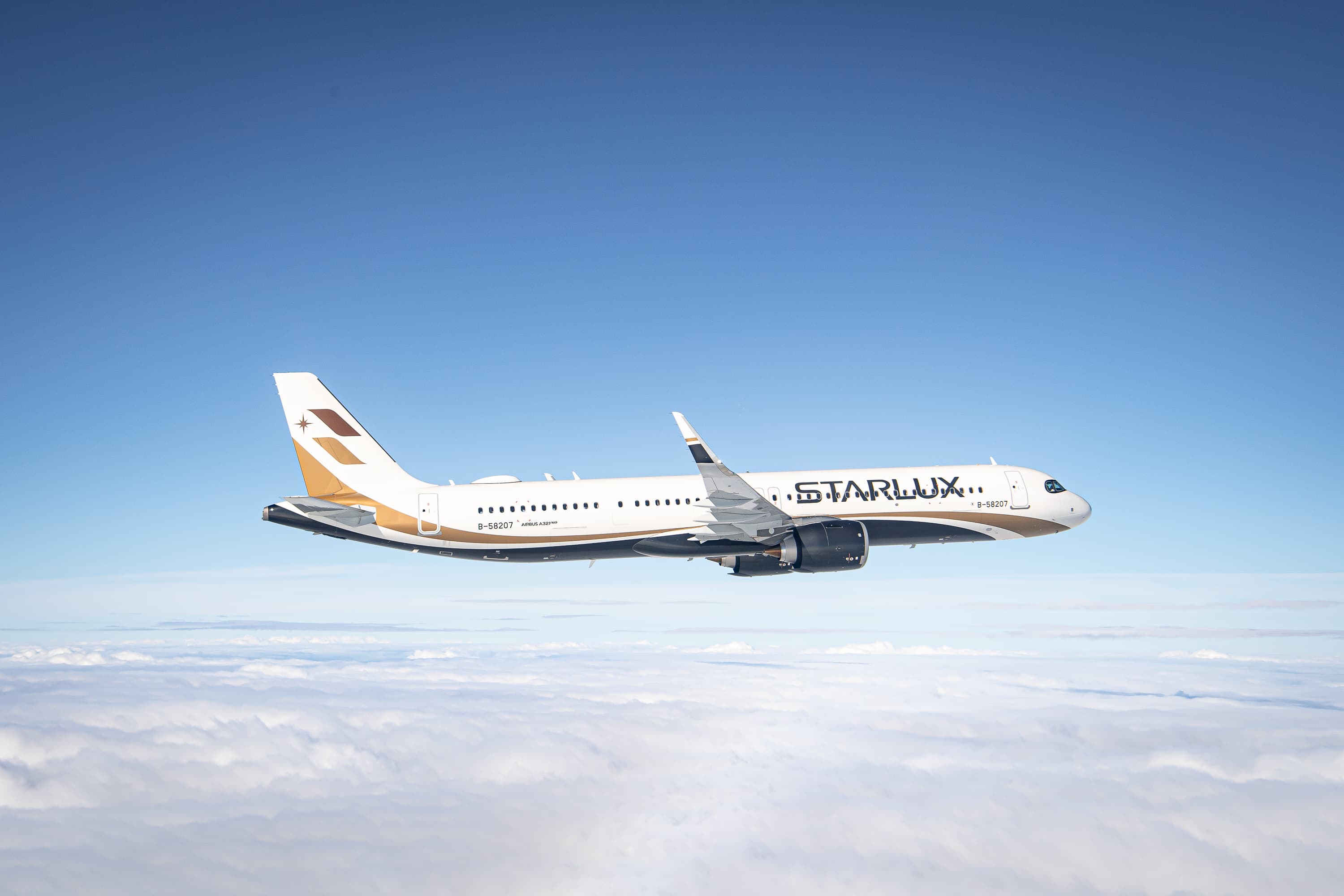 台中–宮古島市/下地島航線由A321neo客機執飛,全艙等共配置188個座位。(星宇航空提供)