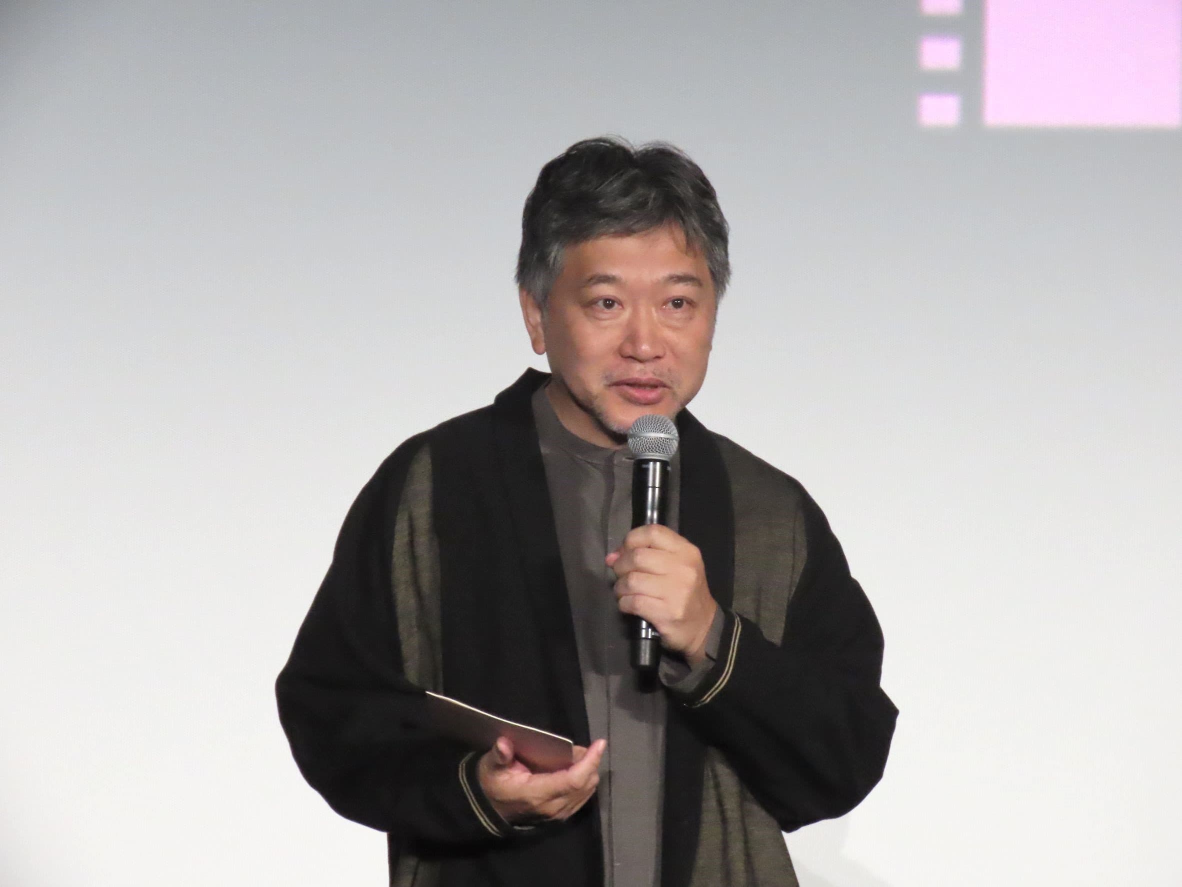 是枝裕和導演今現身活動現場,也趁此機會宣傳他所發起的「action4cinema」企劃。