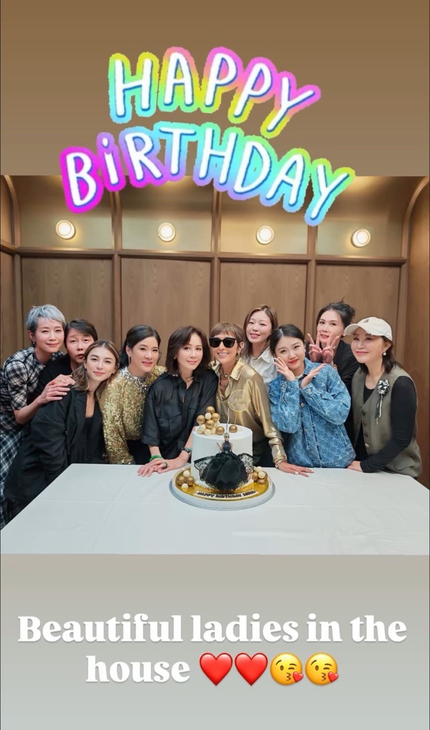 上山詩鈉與一眾女星留下合照,氣氛熱鬧又溫馨。(翻攝annaboop IG)