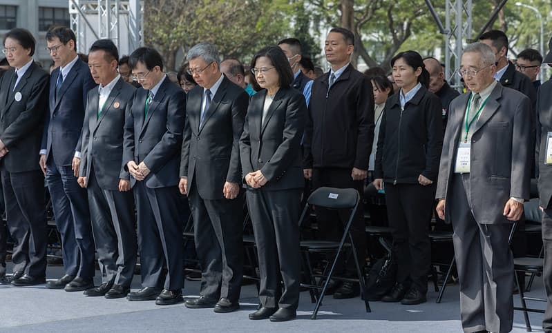 蔡英文今日上午前往嘉義出席「二二八事件77周年中樞紀念儀式」。(總統府提供)